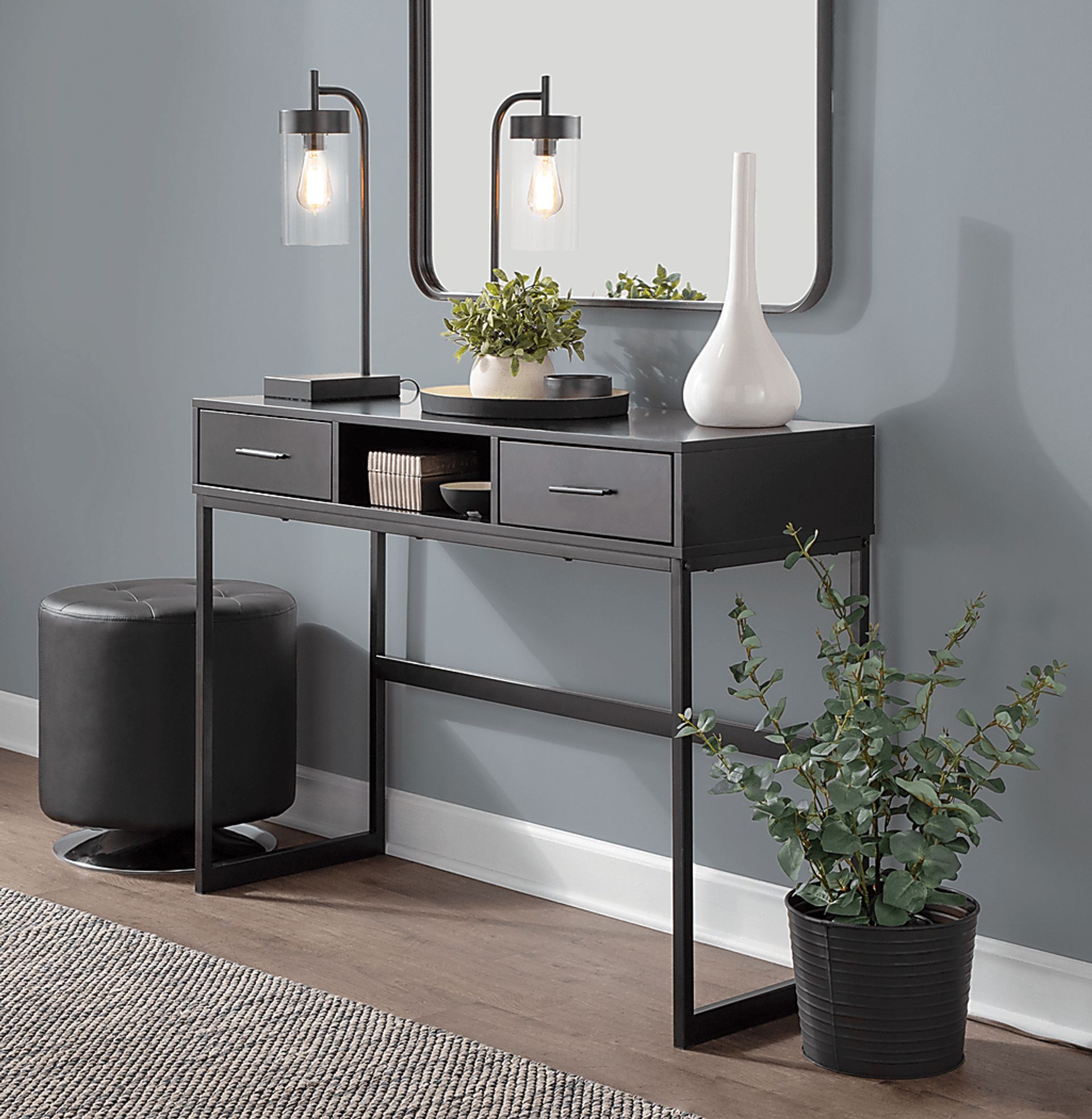 Leneva Black Sofa Table - Image 2