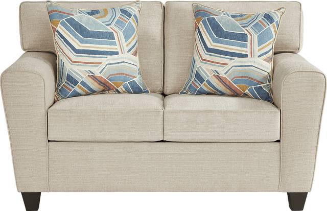 Lennon Beige Loveseat - Thumbnail - Image 1