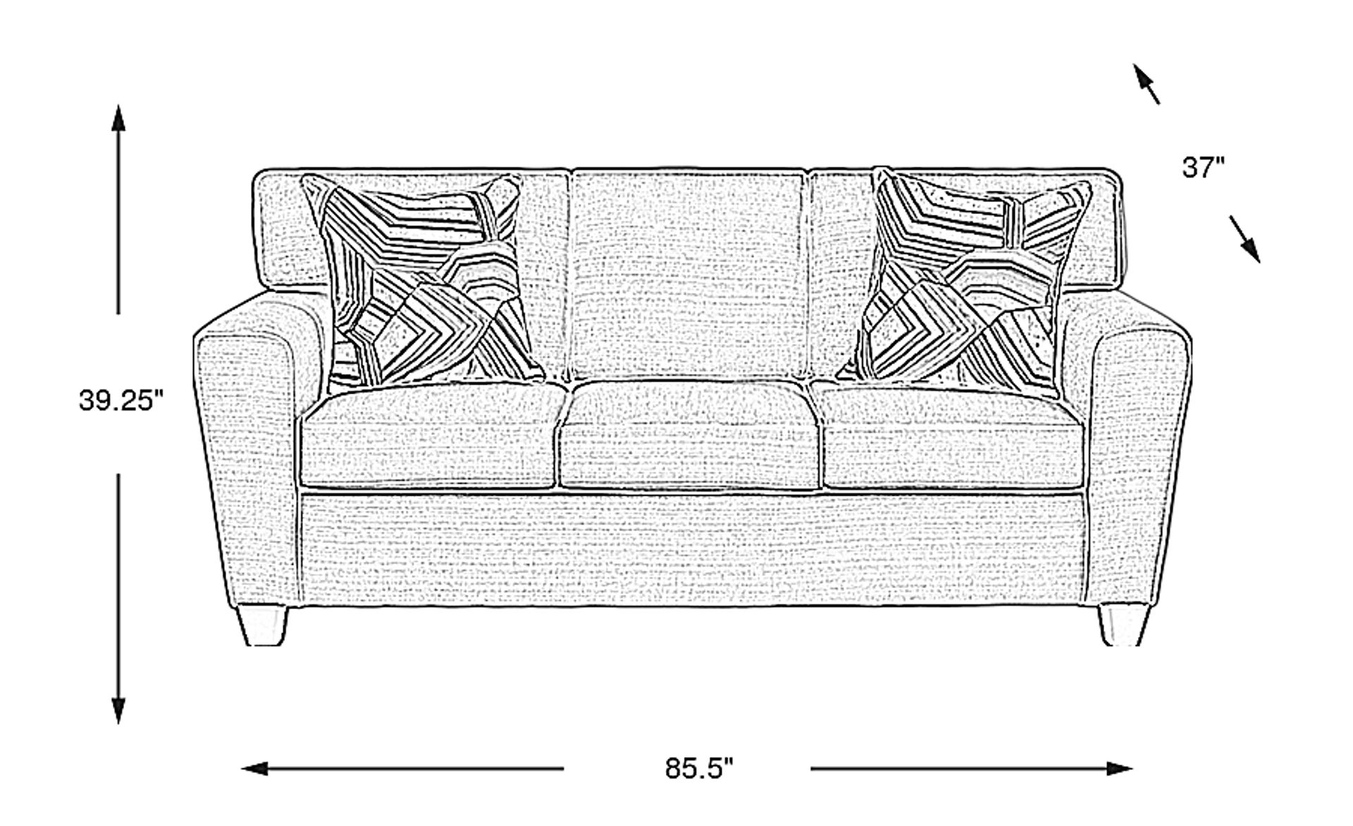 Dimension Image. Please refer to the Dimension Tab on this page for dimension details.