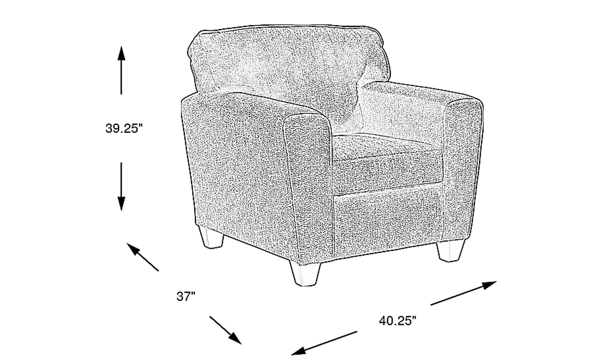 Dimension Image. Please refer to the Dimension Tab on this page for dimension details.
