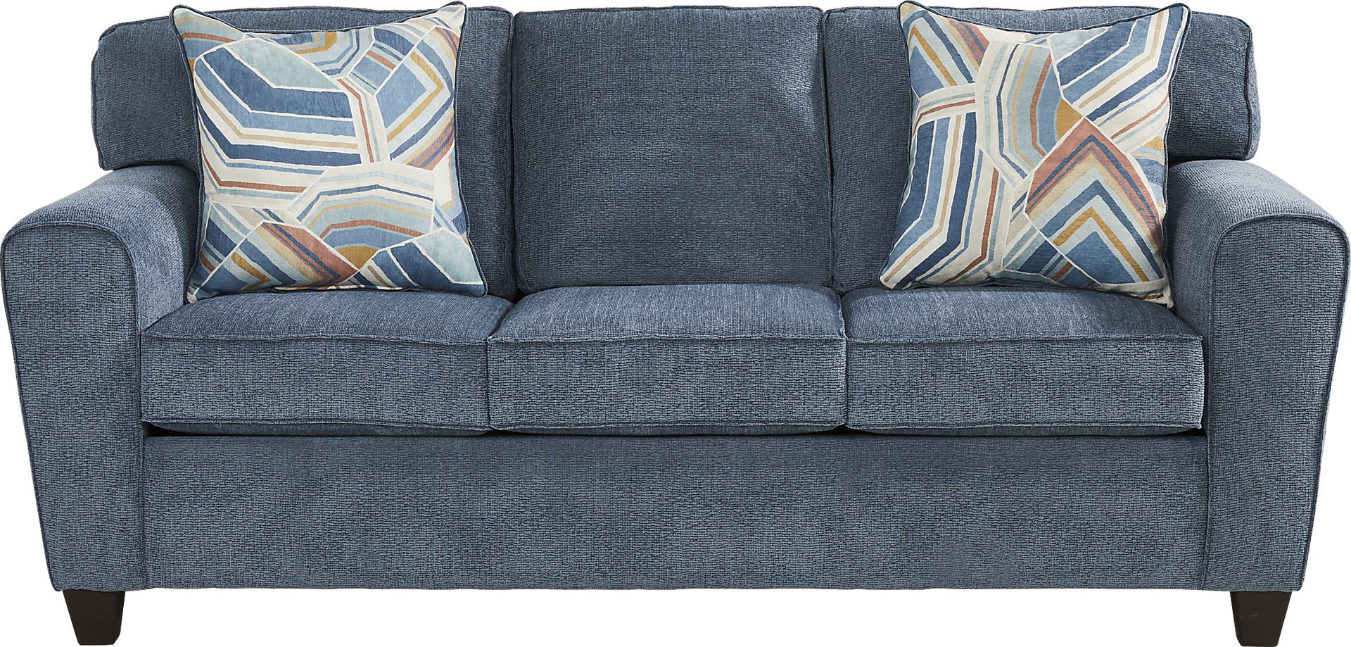 Lennon Navy Blue Chenille Fabric Sleeper Sofa | Rooms to Go