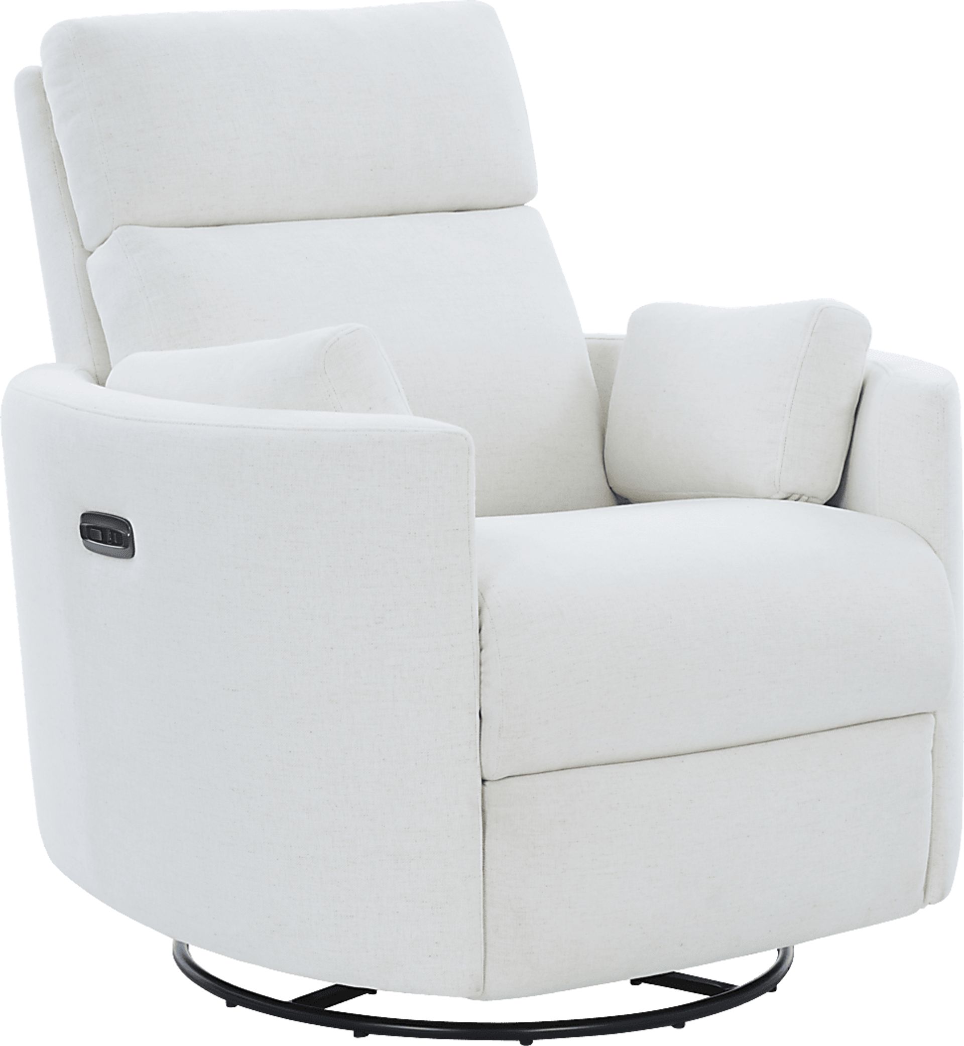 Lennox 2.0 Ivory Power Glider Recliner with Swivel - Image 4