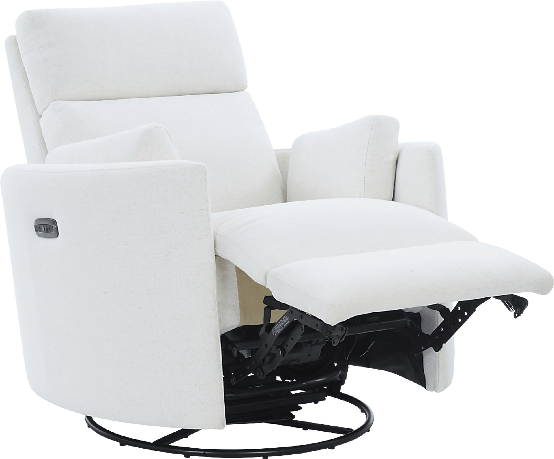 Lennox 2.0 Ivory Power Glider Recliner with Swivel - Image 5