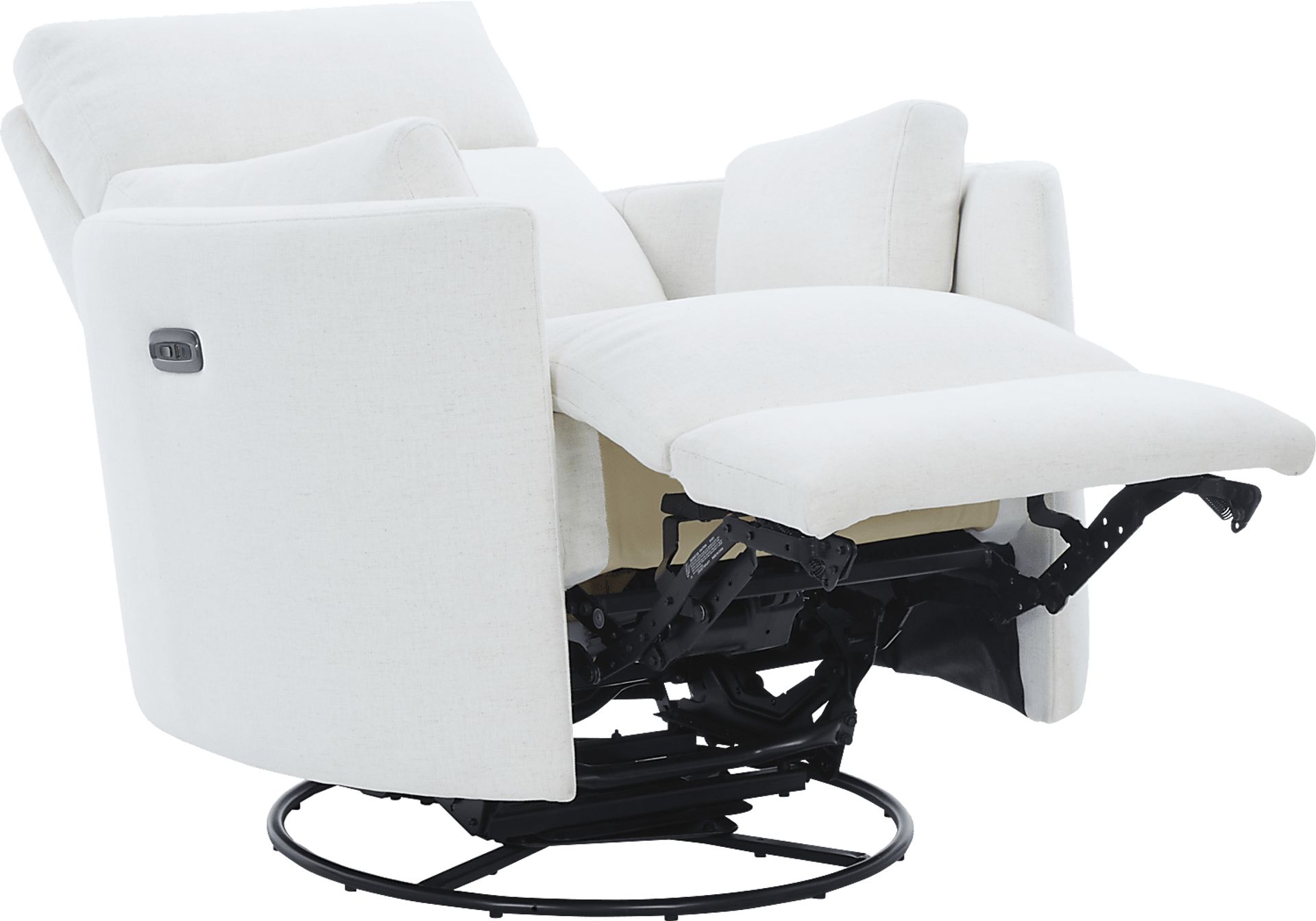 Lennox 2.0 Ivory Power Glider Recliner with Swivel - Image 6
