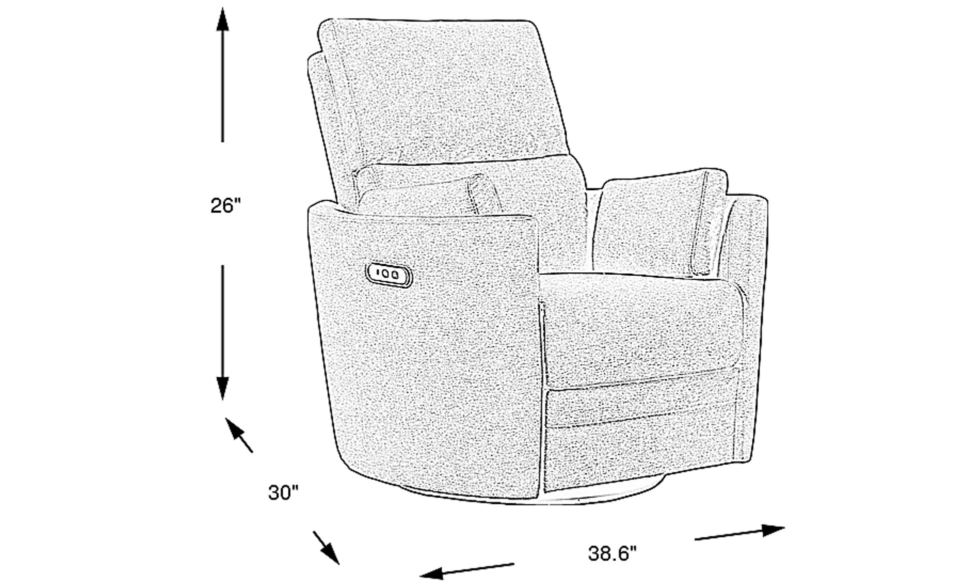 Dimension Image. Please refer to the Dimension Tab on this page for dimension details.