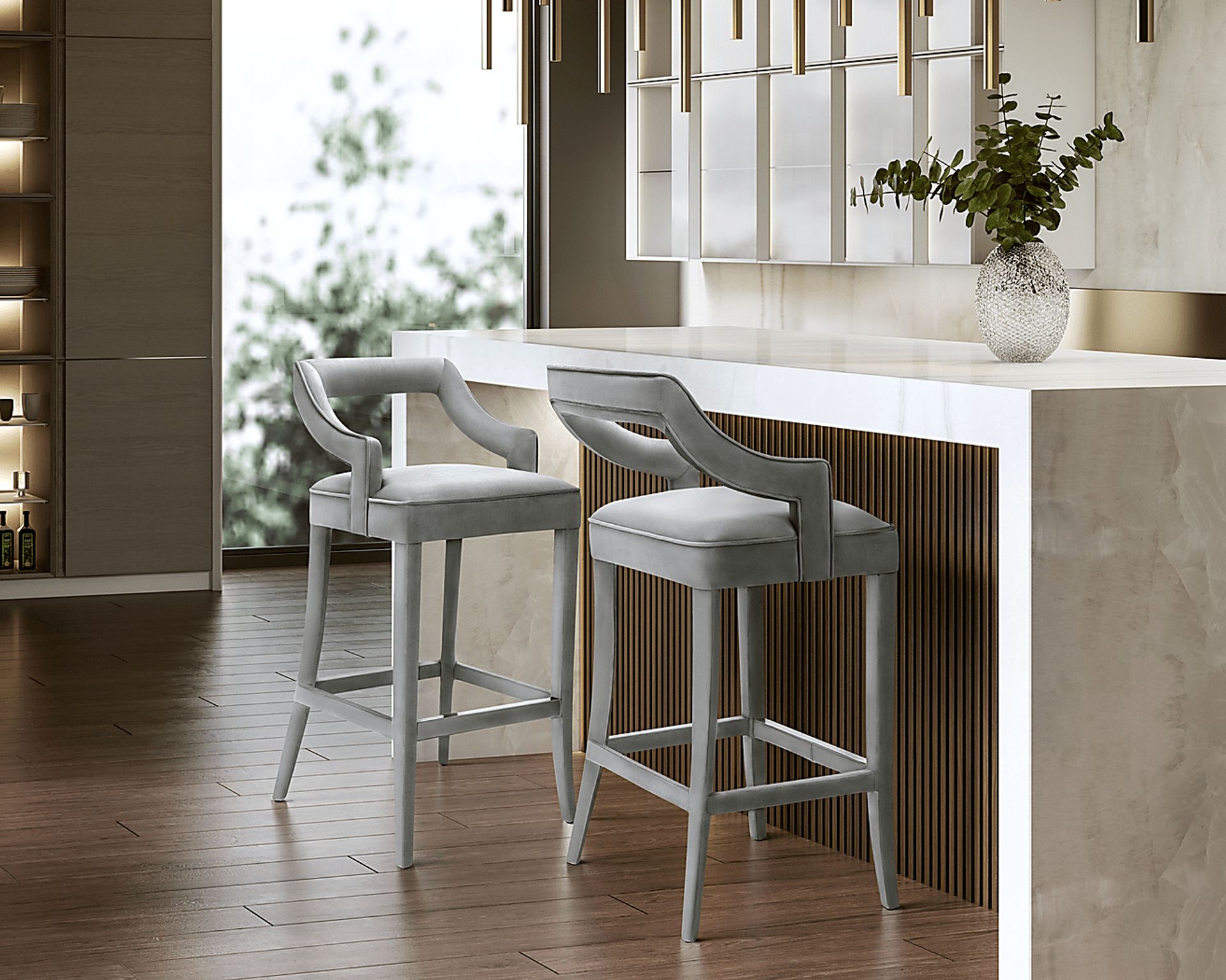 Lenorelle Gray Barstool - Image 6