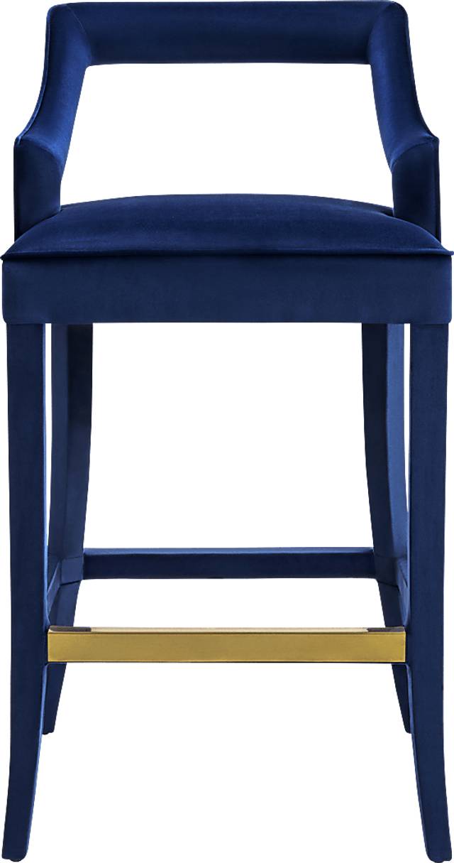 Lenorelle Navy Barstool - Thumbnail - Image 2