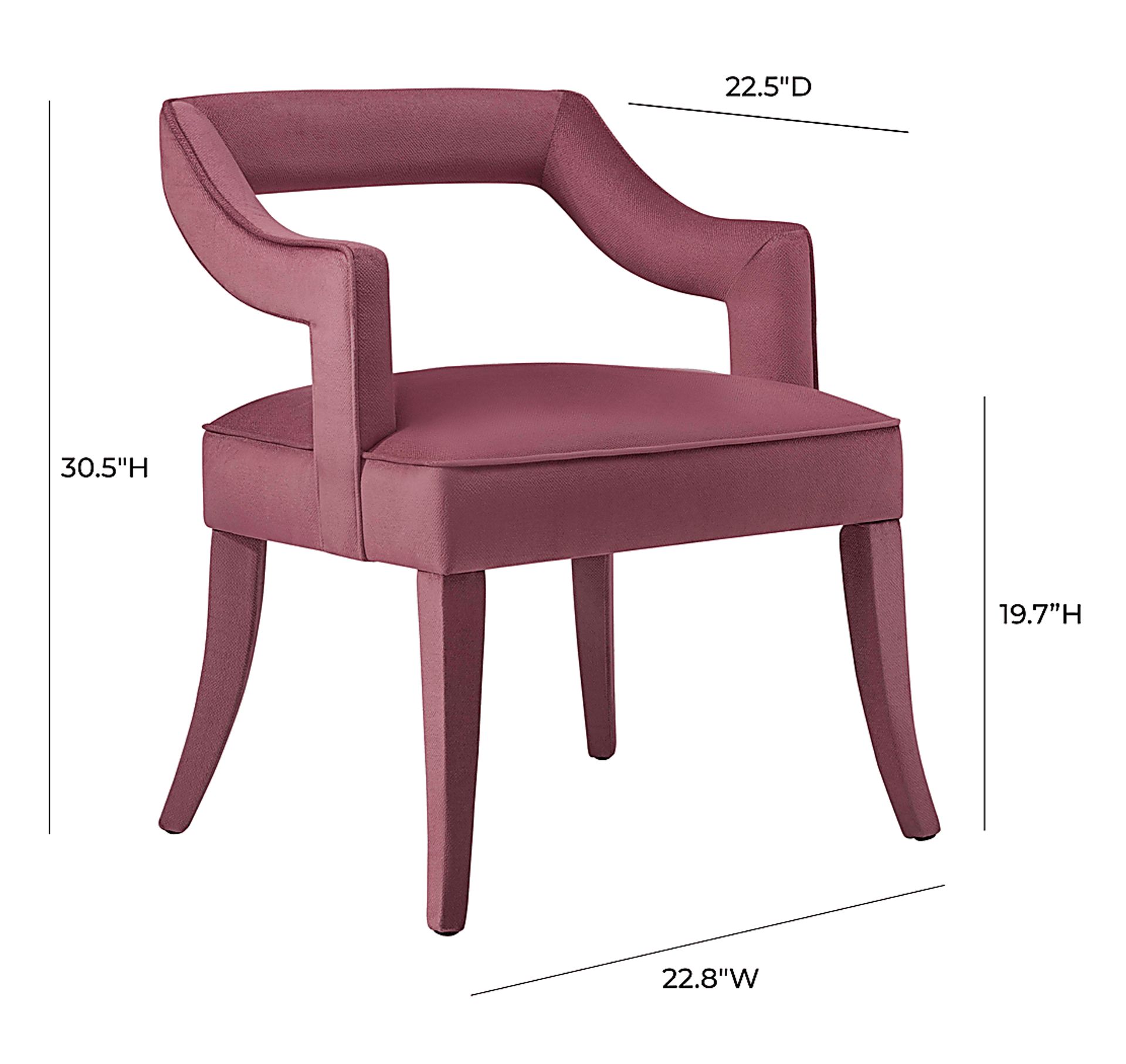 Lenorelle Pink Arm Chair - Image 9