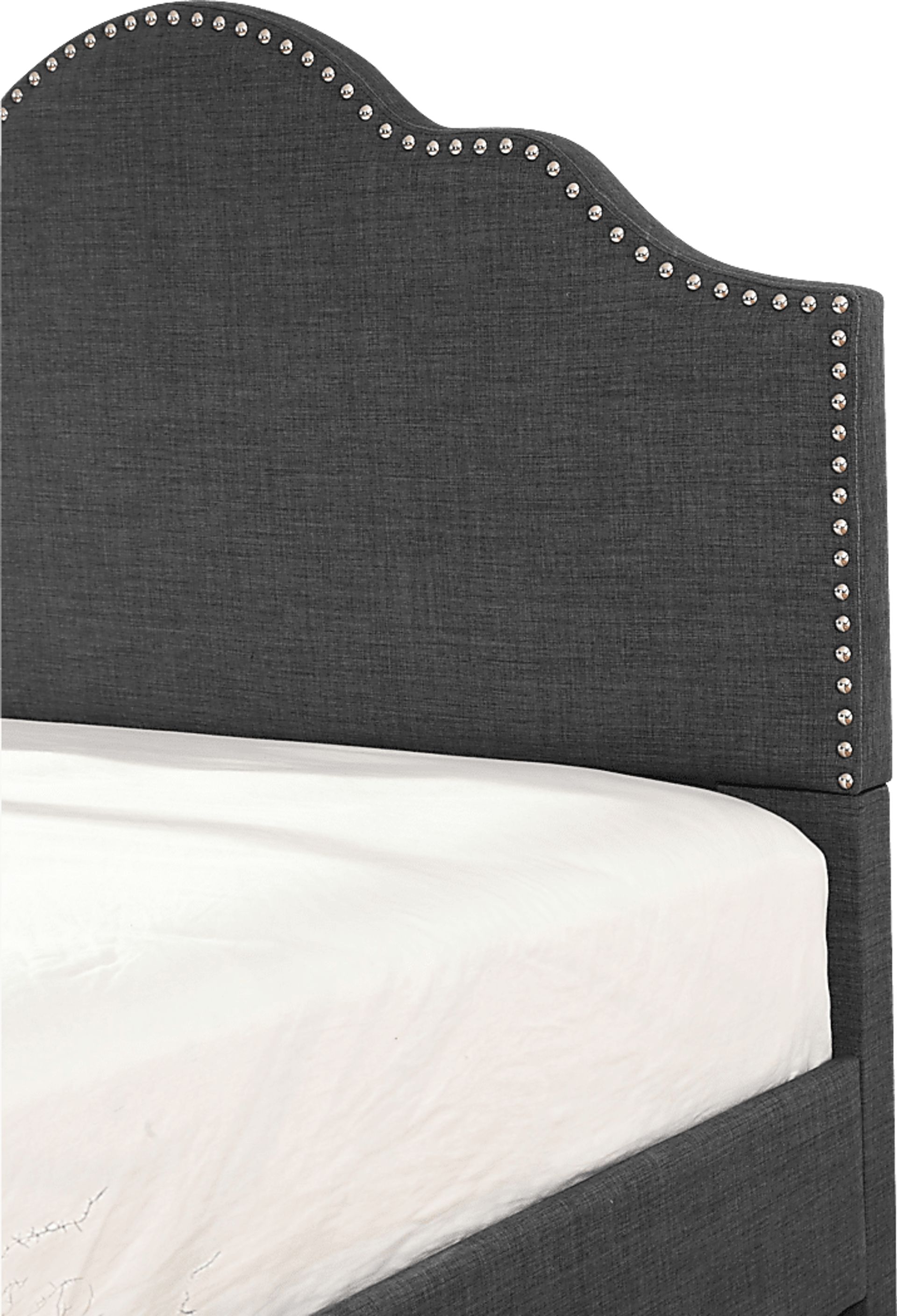 Lenosa Charcoal Gray Queen Upholstered Bed - Image 3