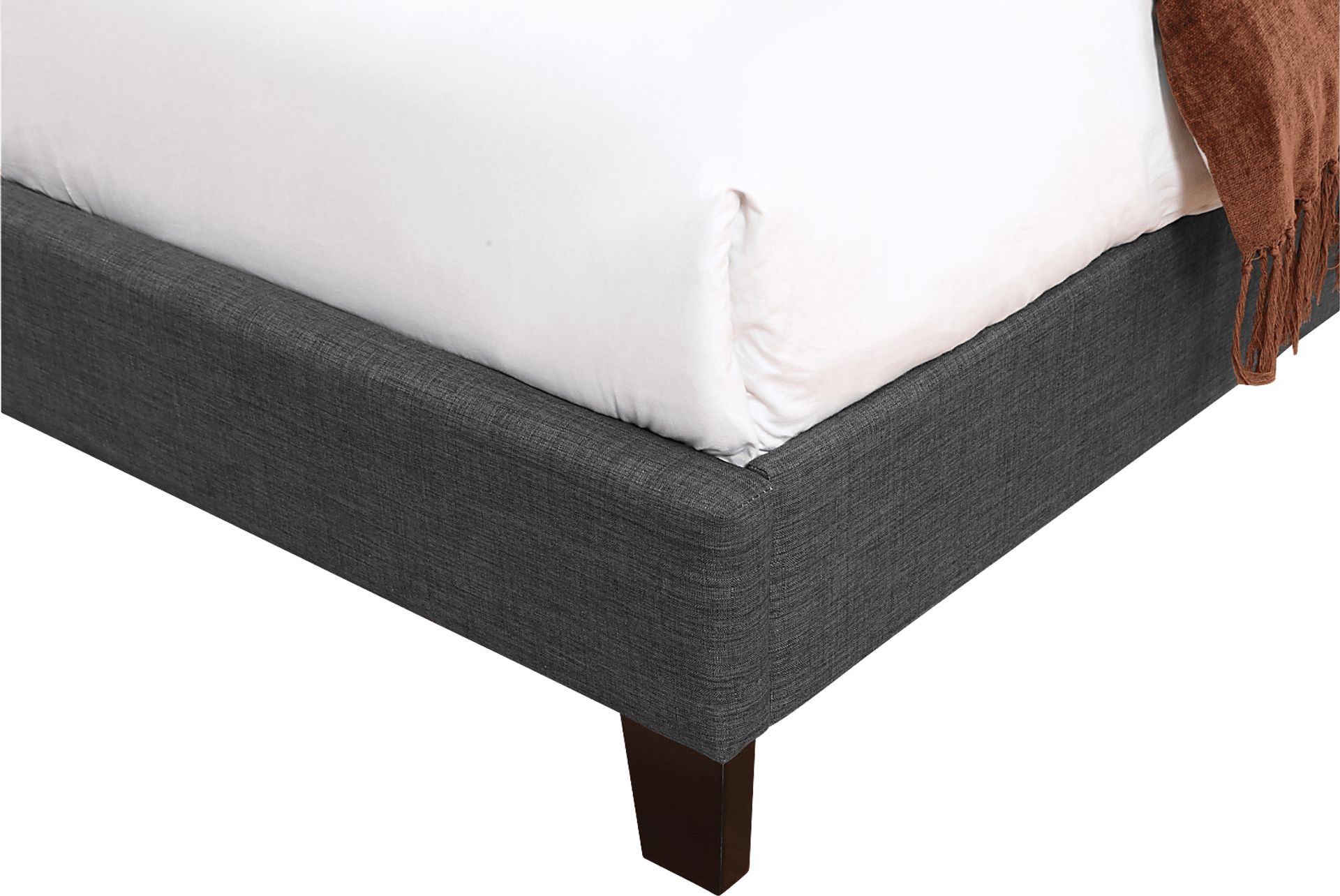 Lenosa Charcoal Gray Queen Upholstered Bed - Image 5