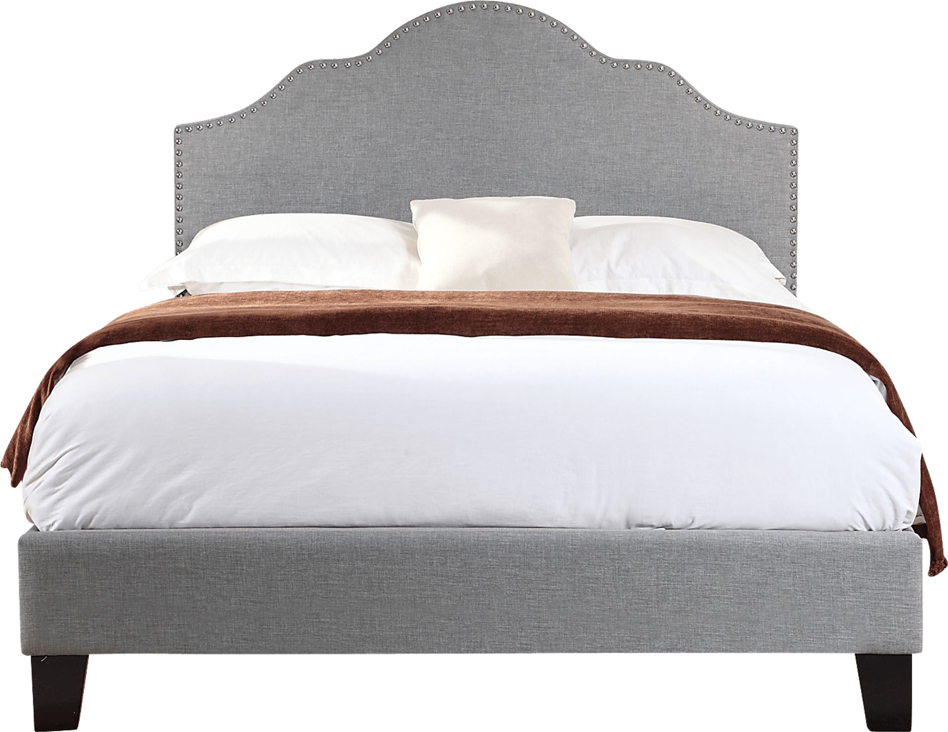 Lenosa Gray Queen Upholstered Bed - Image 2