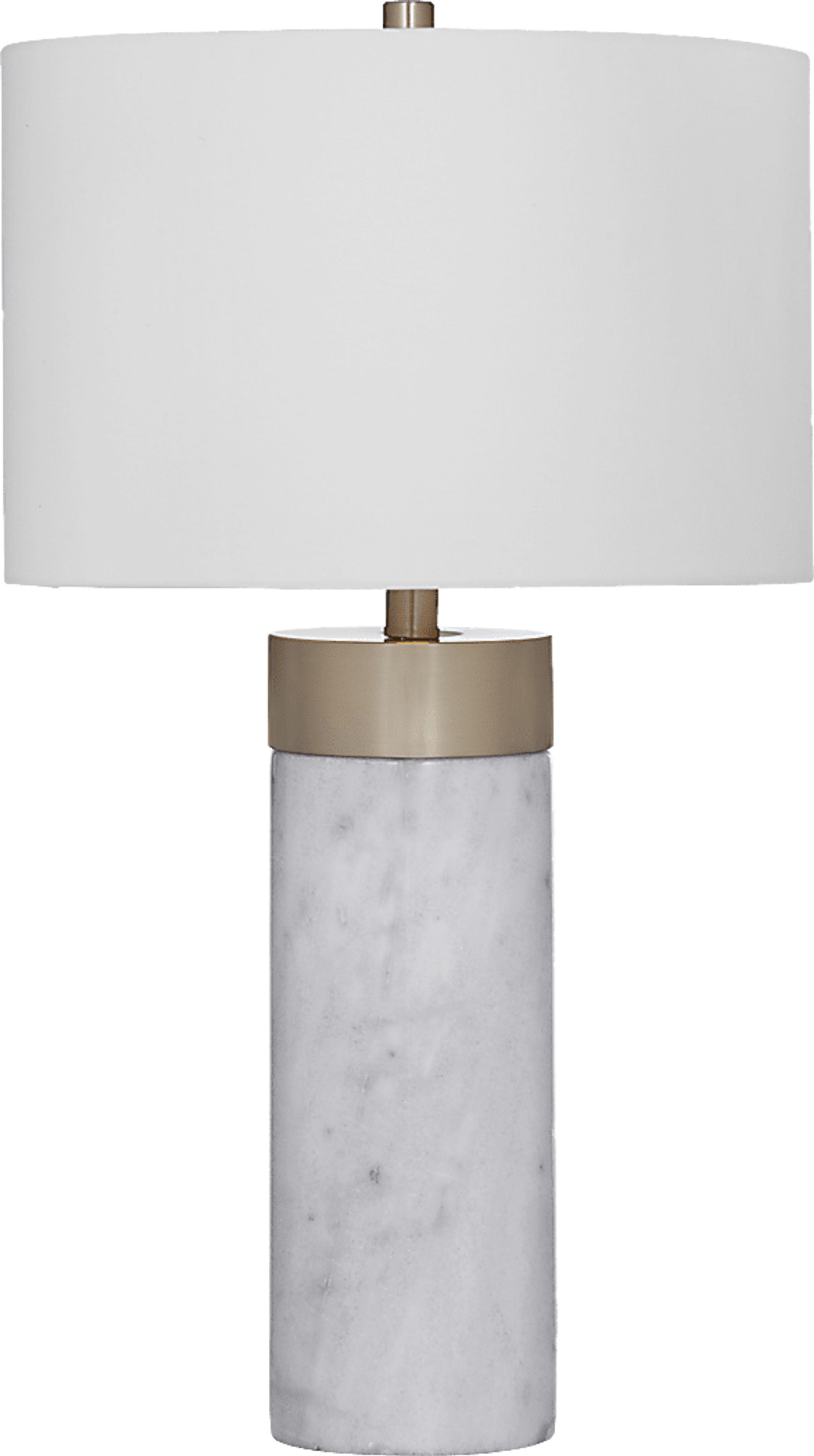 Lenox Circle White Lamp - Image 1