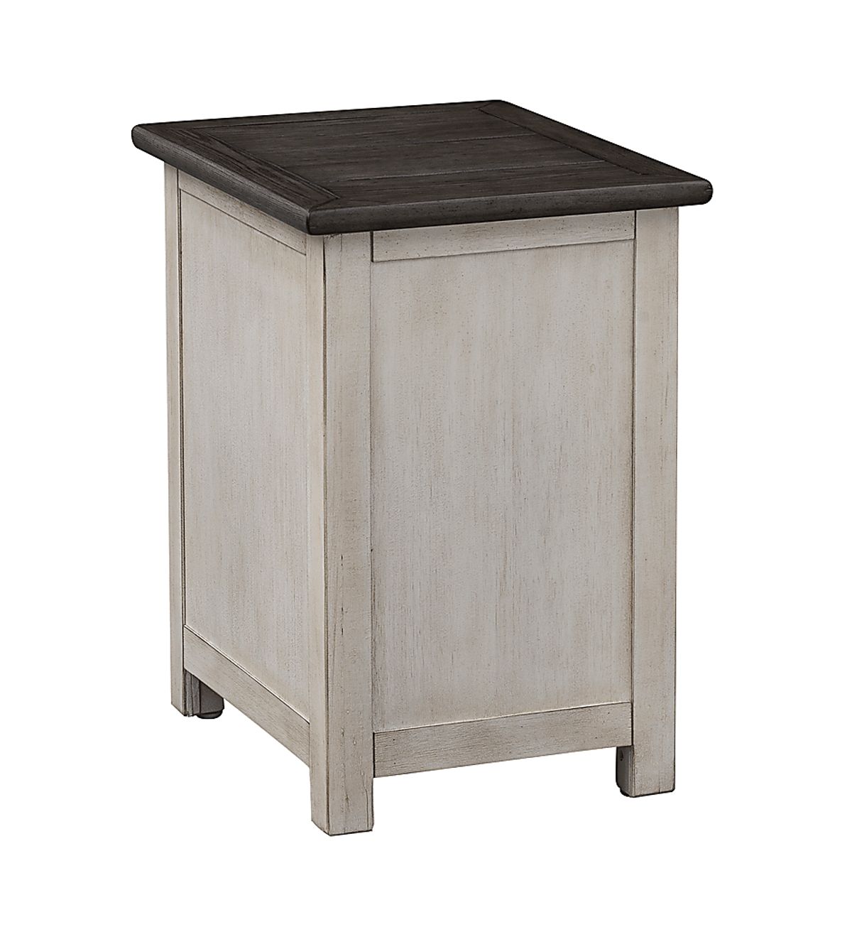 Leoane Ivory Light Wood,White End Table | Rooms to Go