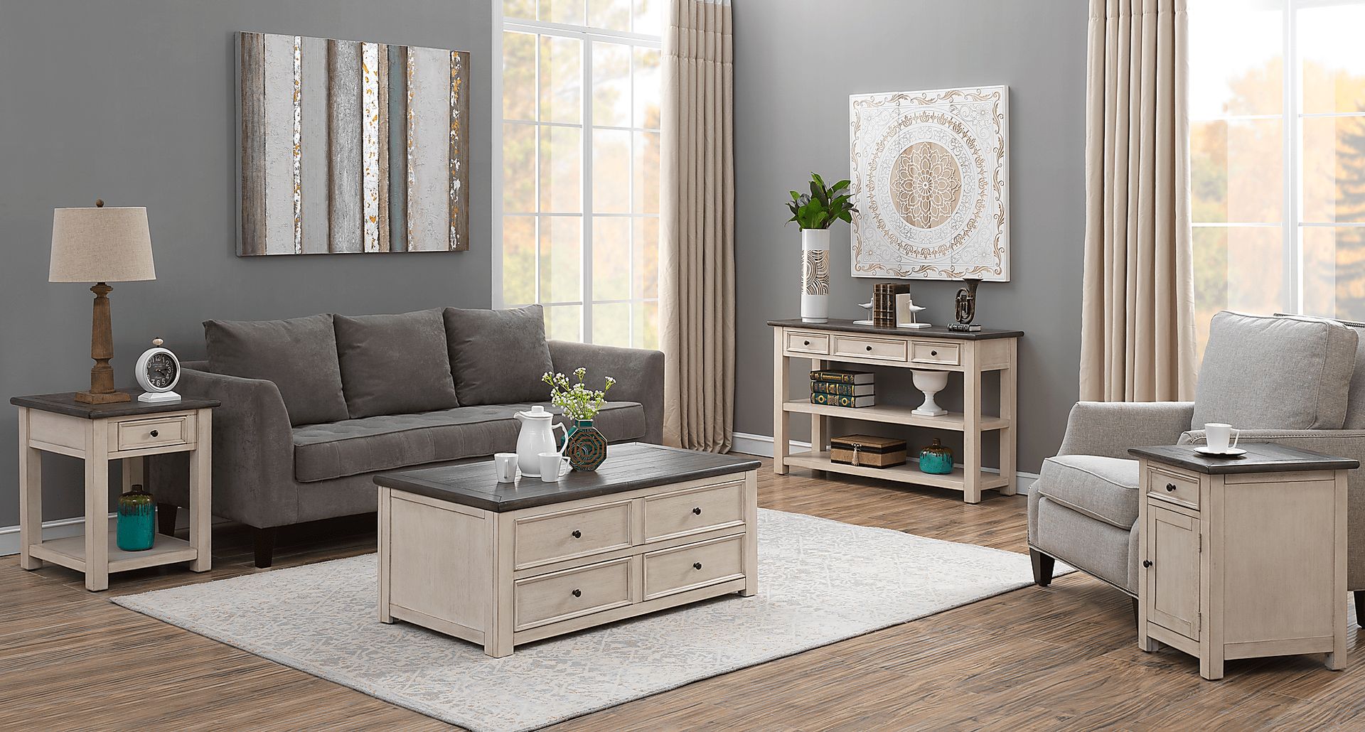 Leoane Ivory End Table - Image 8