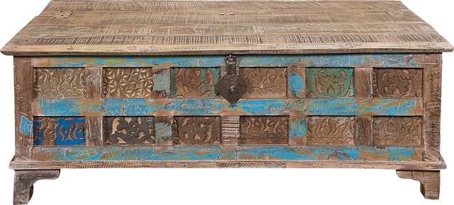 Leon Lane Brown Trunk Cocktail Table - Thumbnail - Image 2