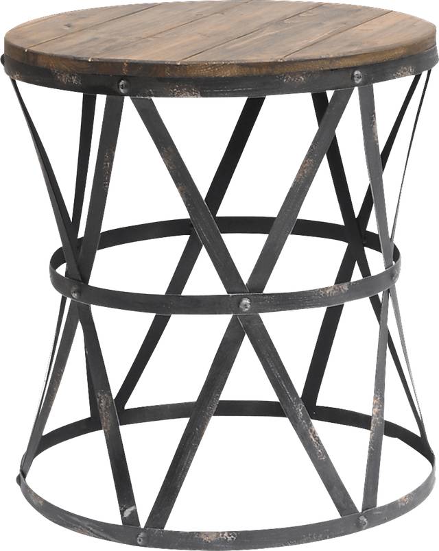 Leon Way Brown Accent Table - Thumbnail - Image 1