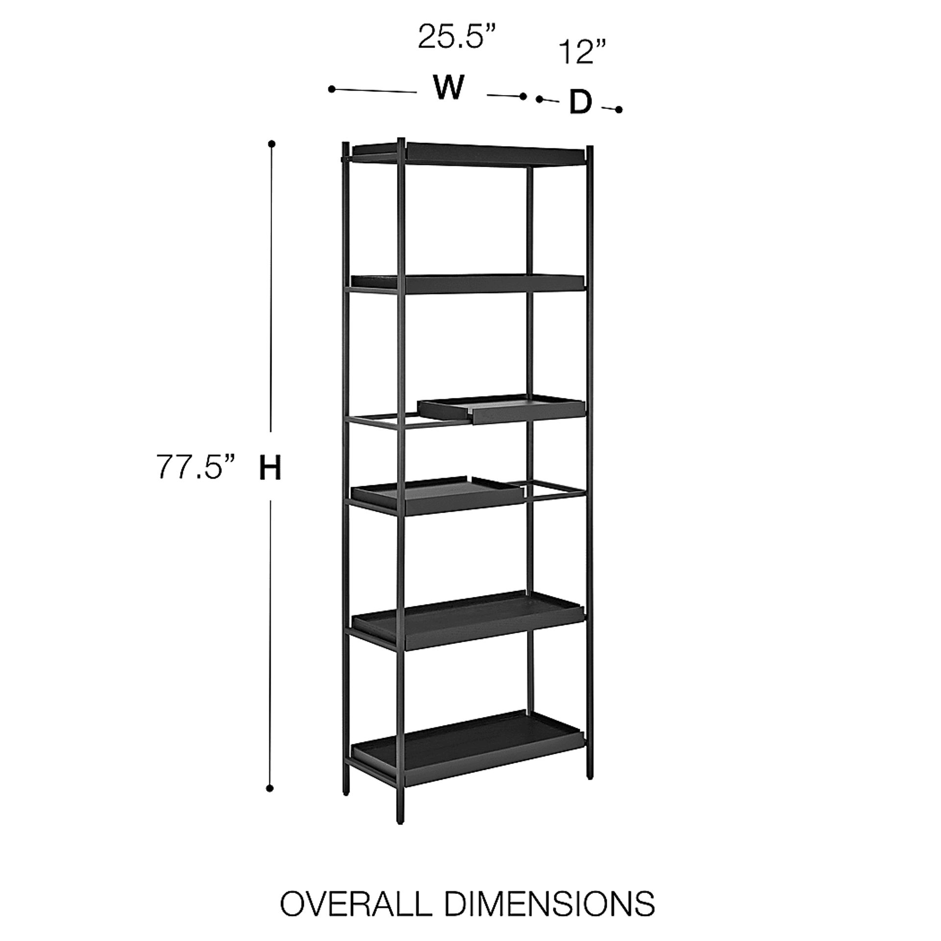 Leopardcast I Black Bookcase - Image 7