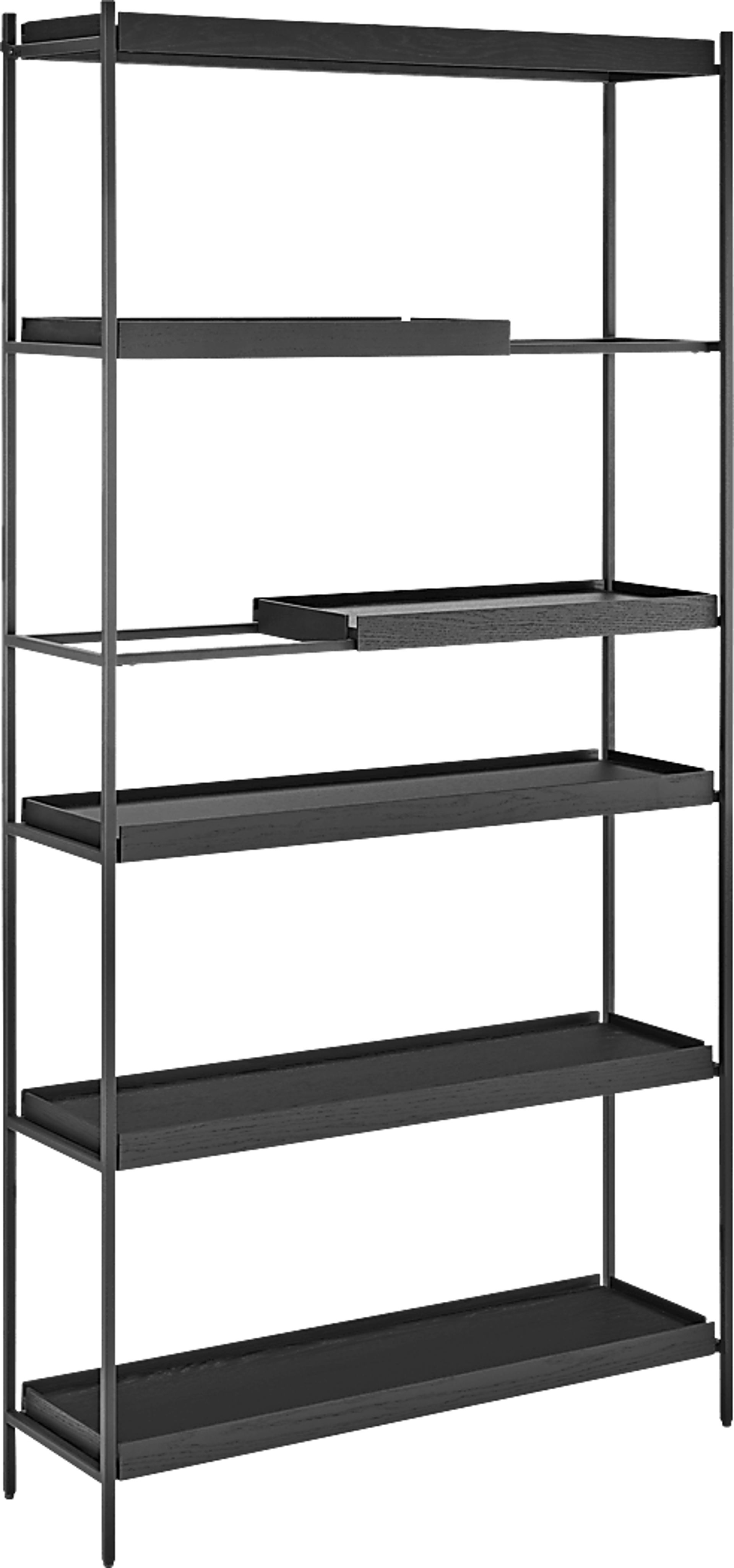 Leopardcast II Black Bookcase - Image 2