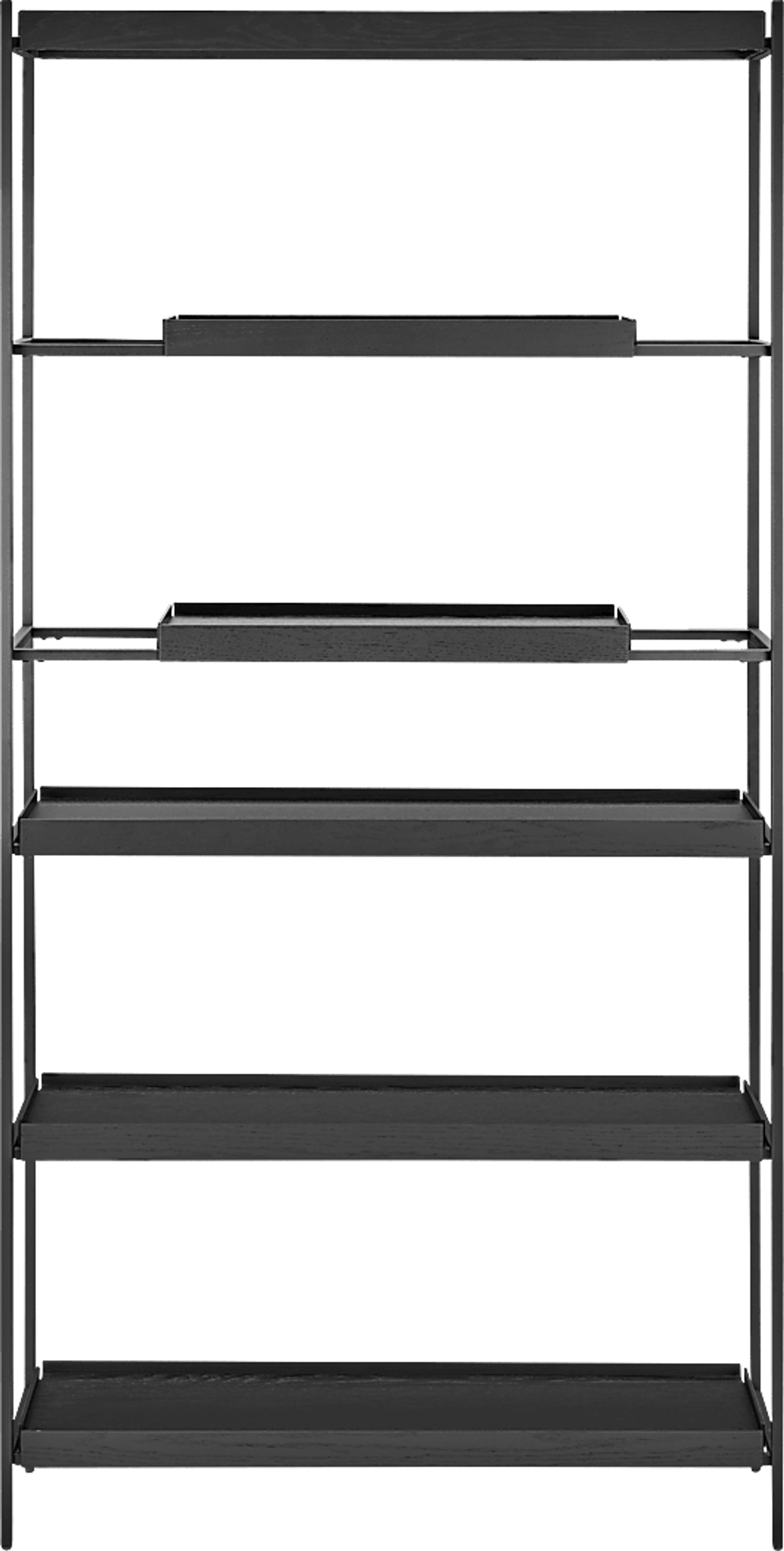 Leopardcast II Black Bookcase - Image 1