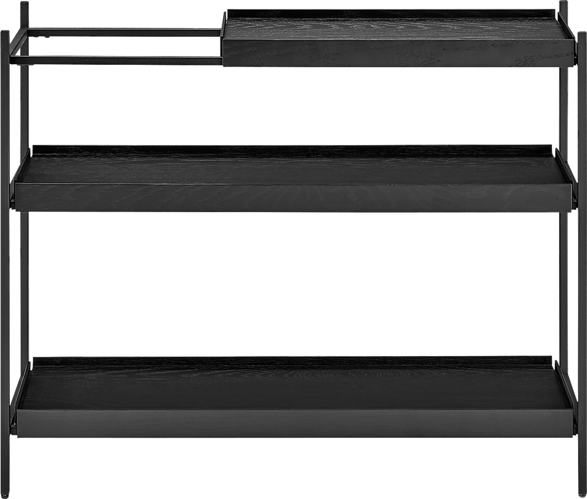 Leopardcast III Black Bookcase - Image 4