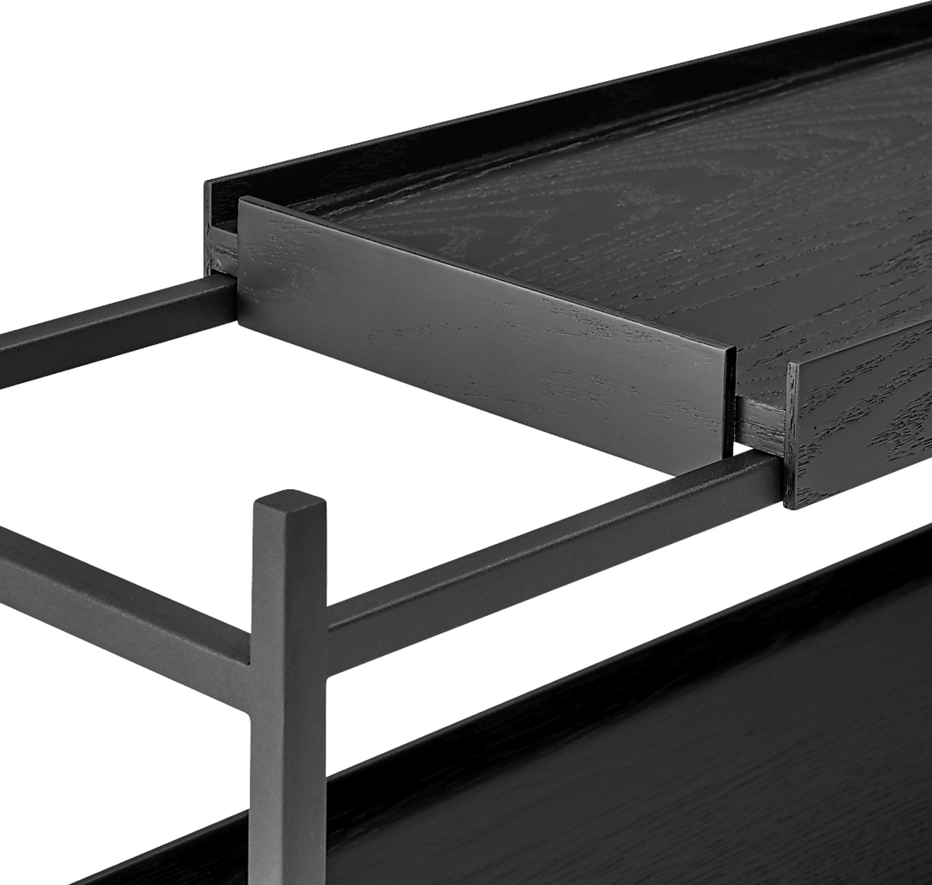 Leopardcast III Black Bookcase - Image 5