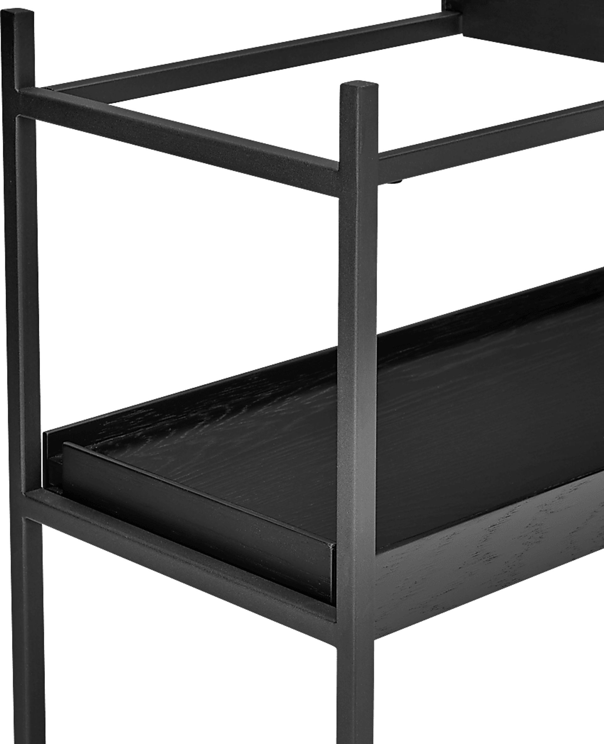 Leopardcast III Black Bookcase - Image 6