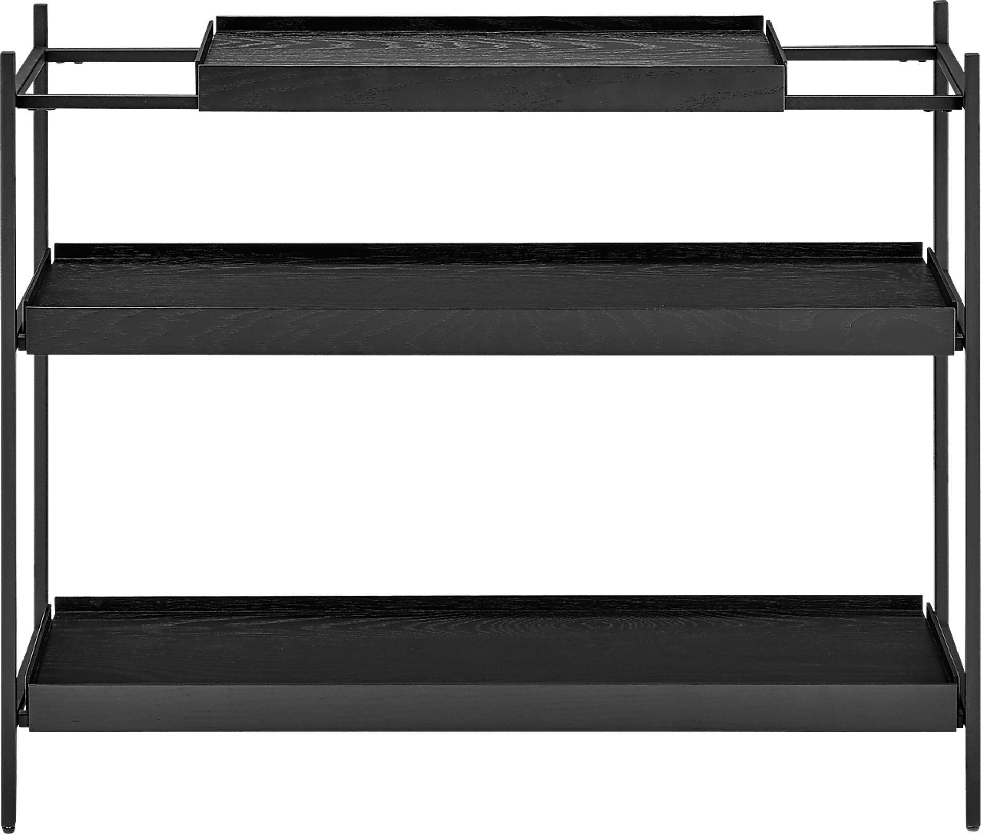 Leopardcast III Black Bookcase - Image 1