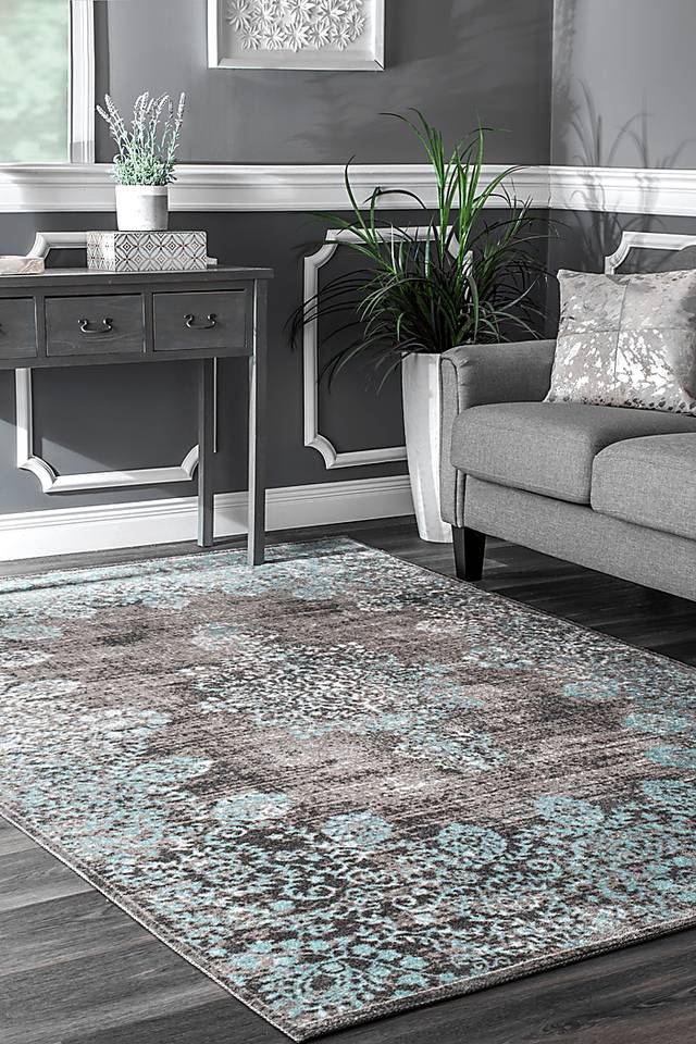 Leoris Blue 8' x 10' Rug - Thumbnail - Image 2