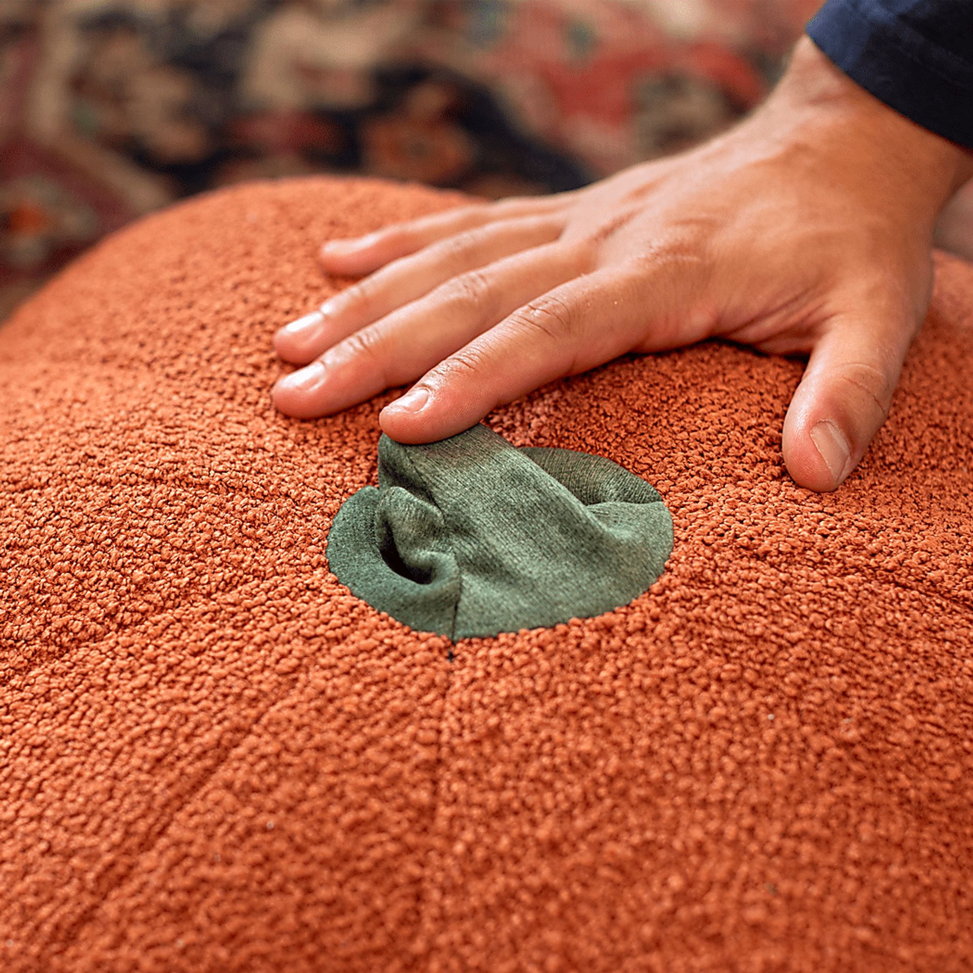 Leoze I Orange Ottoman - Image 4