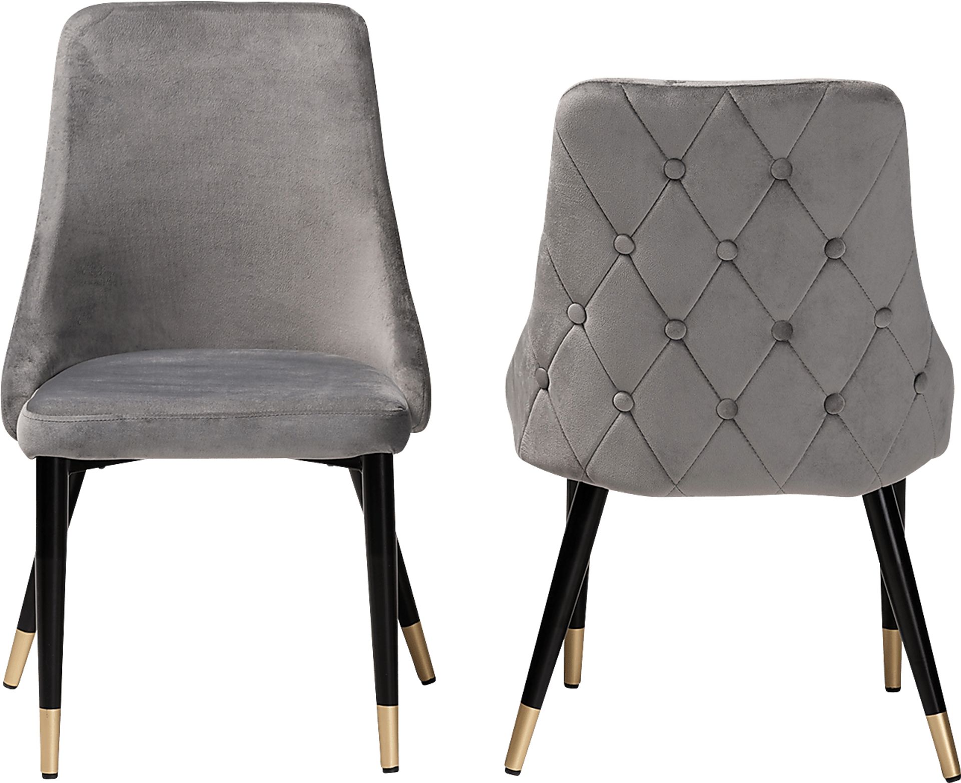 Lepak Gray Side Chair, Set of 2 - Image 4