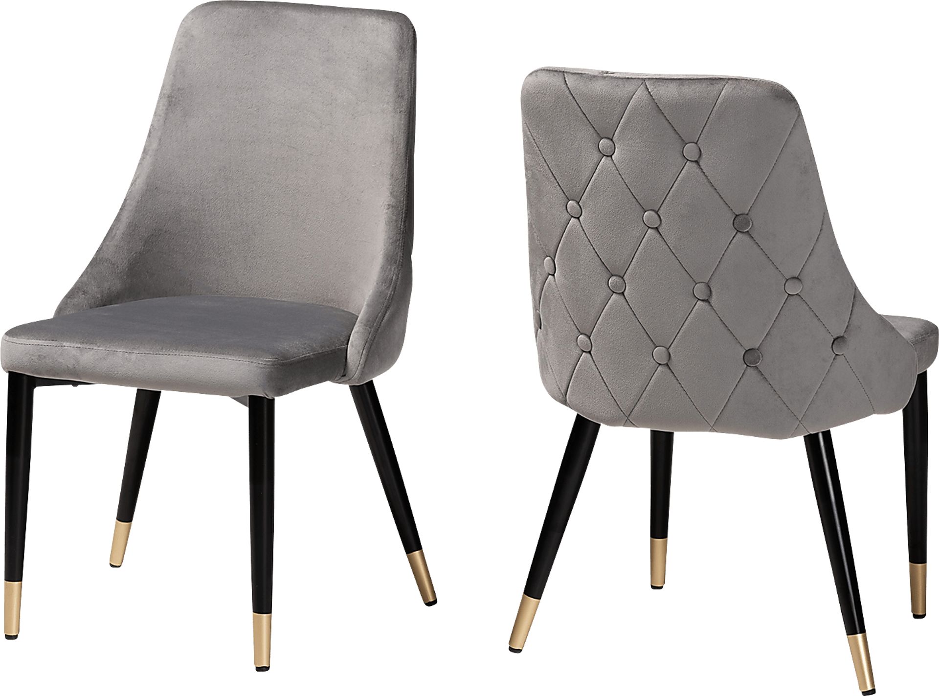 Lepak Gray Side Chair, Set of 2 - Image 1