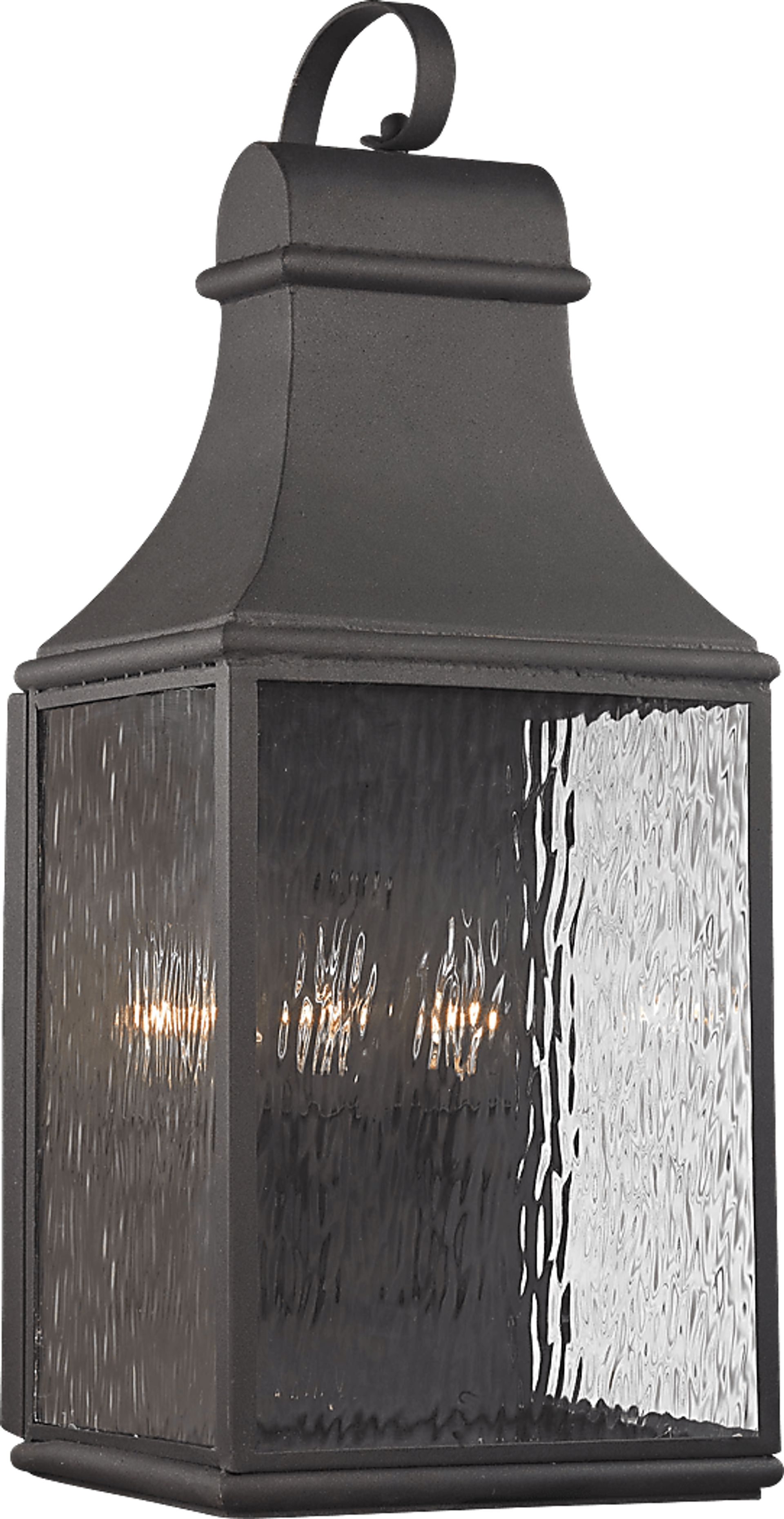 Lepley Gray Large Outdoor Wall Sconce - Image 1
