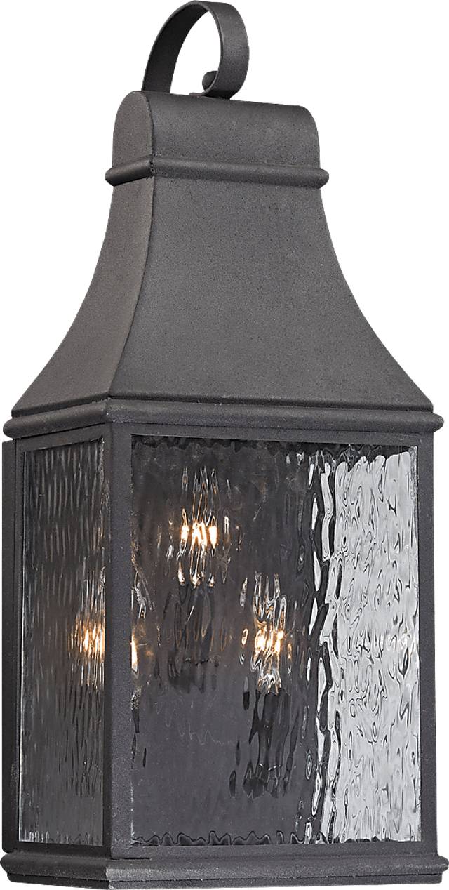Lepley Gray Medium Outdoor Wall Sconce - Thumbnail - Image 1