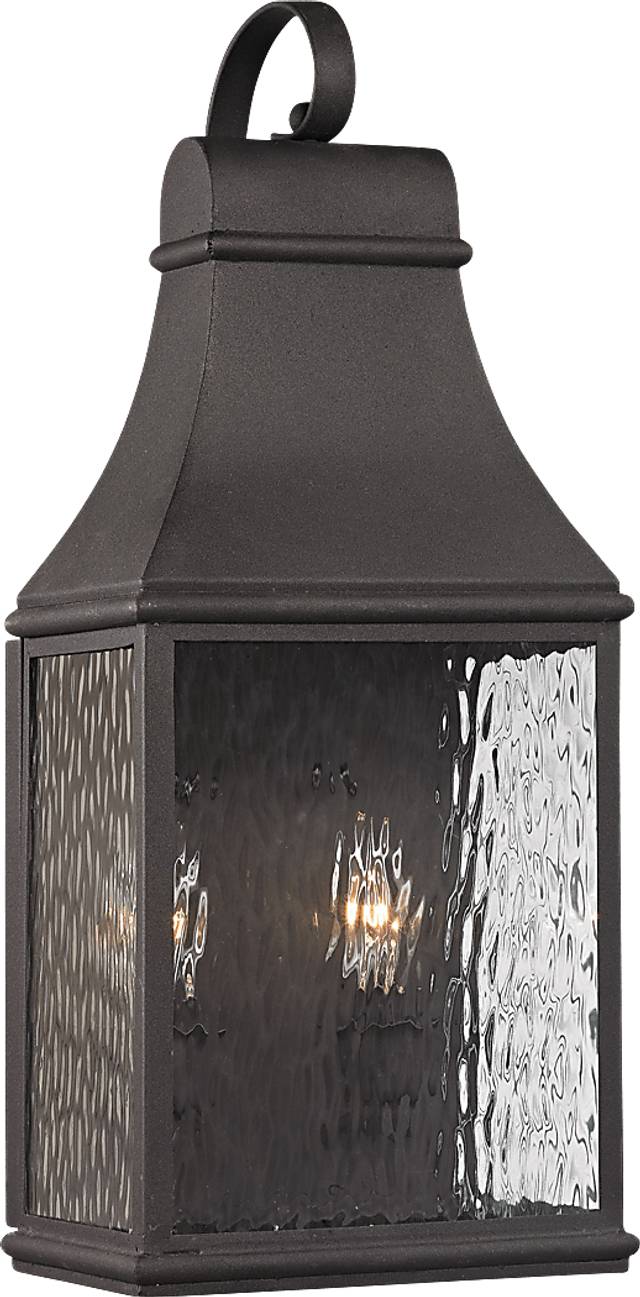 Lepley Gray Small Outdoor Wall Sconce - Thumbnail - Image 1