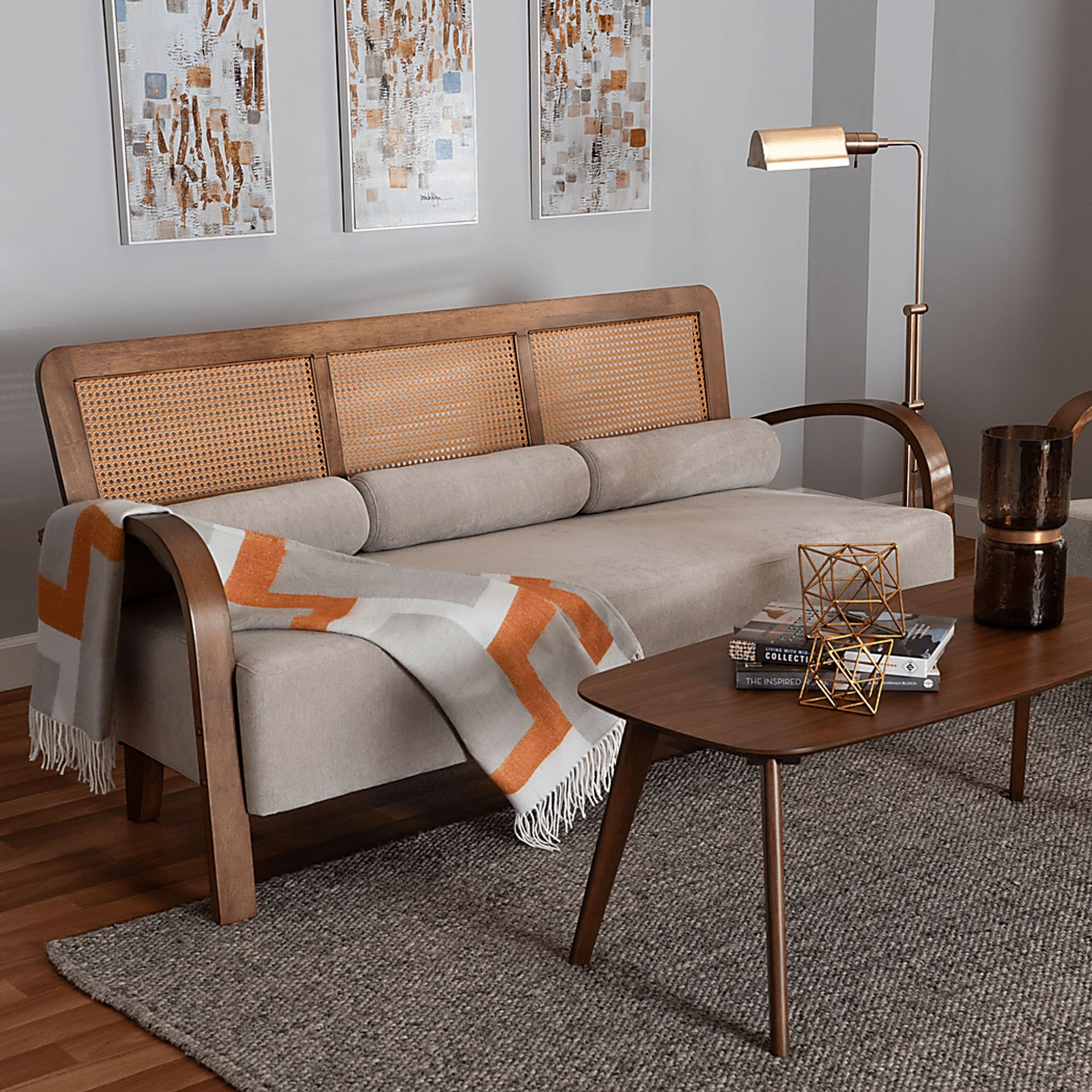 Leraleigh Walnut Sofa - Image 2