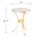 Leralynn Gold Accent Table