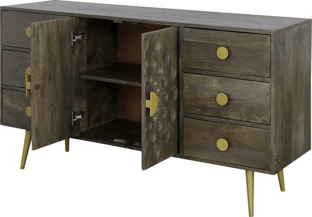 Lerida Brown Credenza - Thumbnail - Image 4