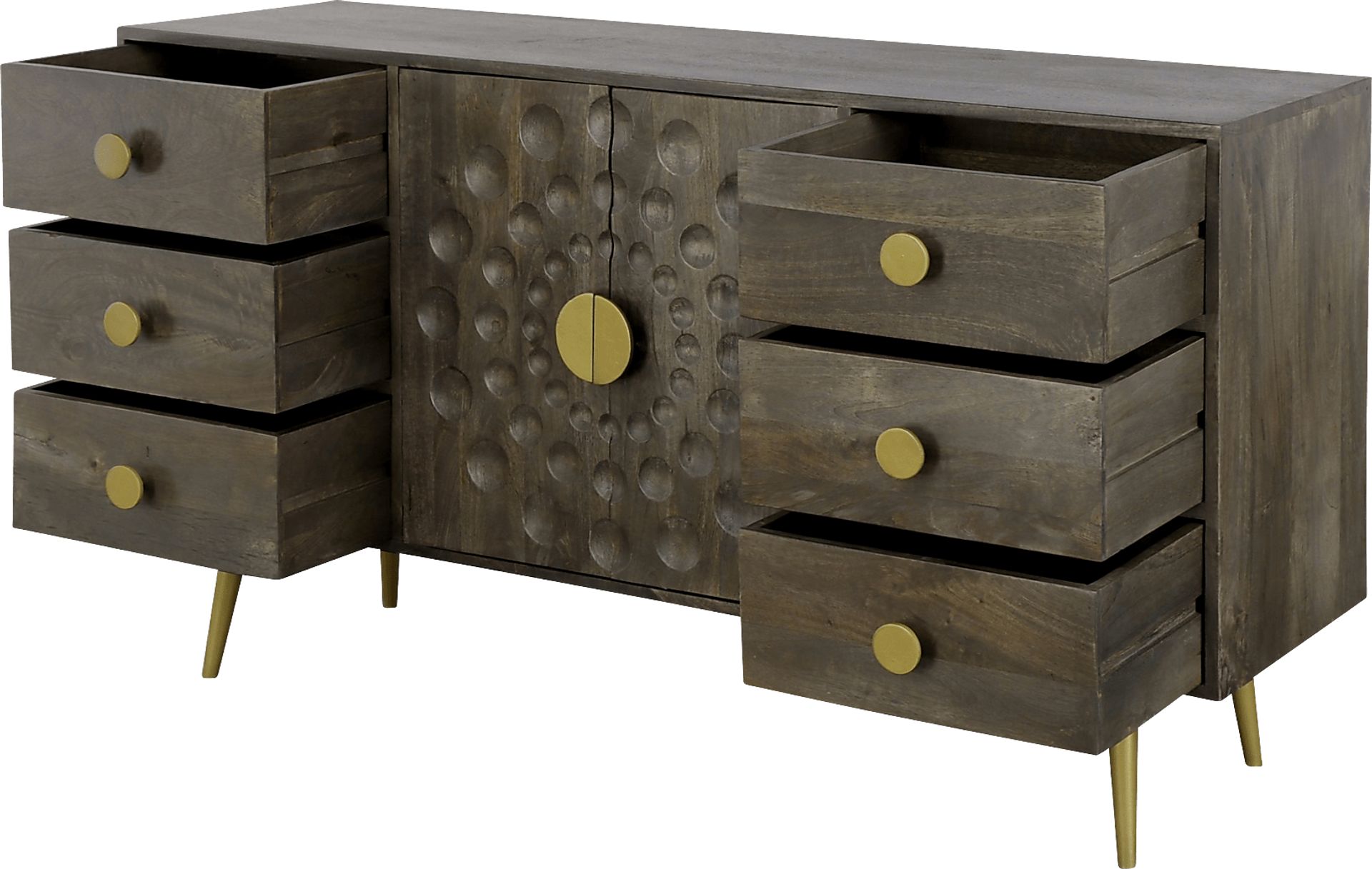 Lerida Brown Credenza - Image 5