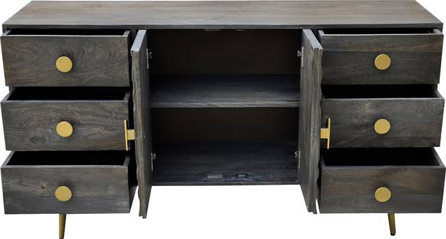 Lerida Brown Credenza - Thumbnail - Image 6