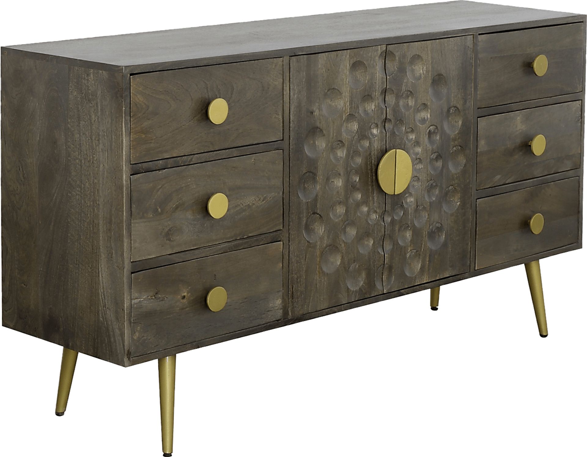 Lerida Brown Credenza - Image 1