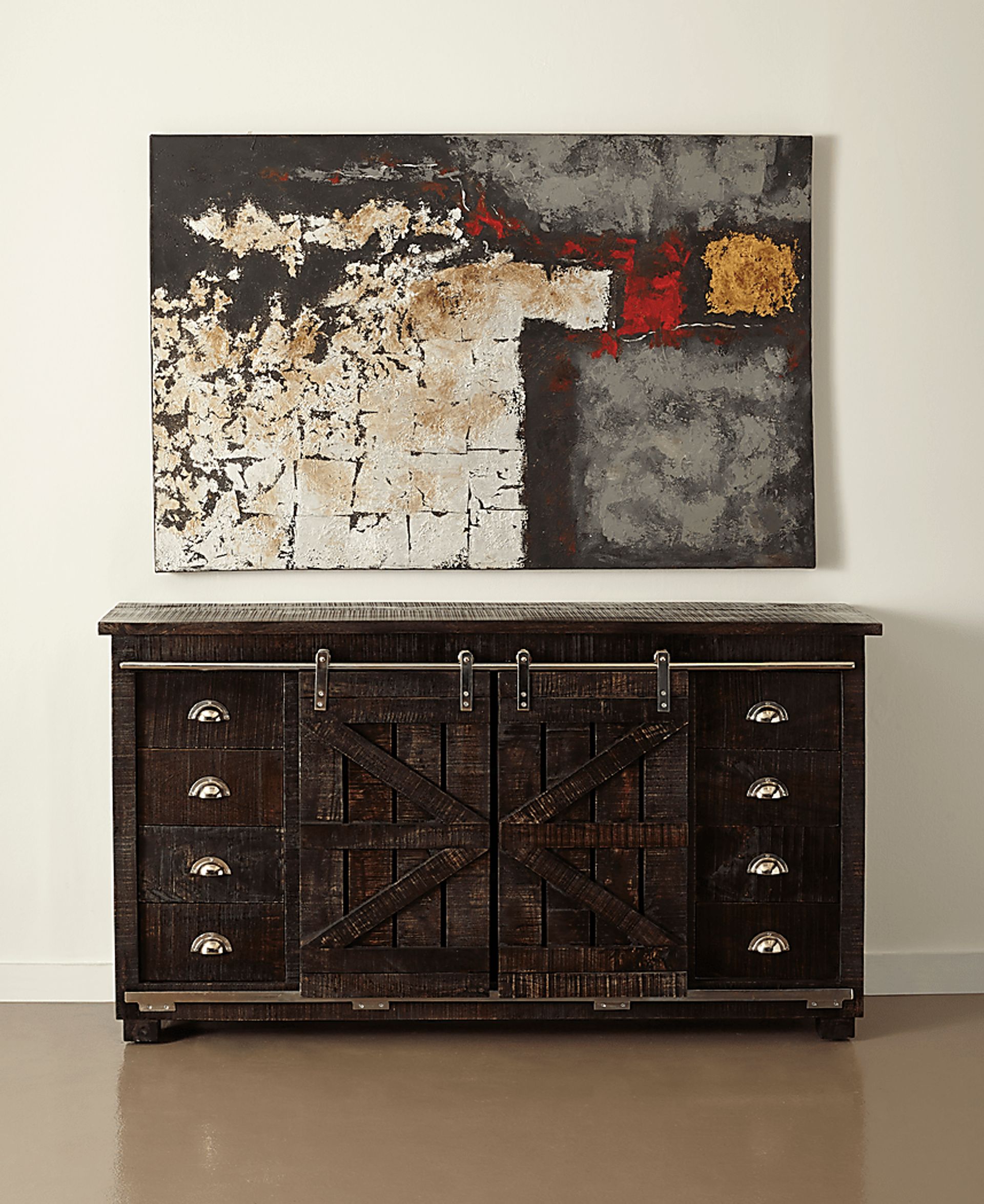 Leroy Square Brown Credenza - Image 11