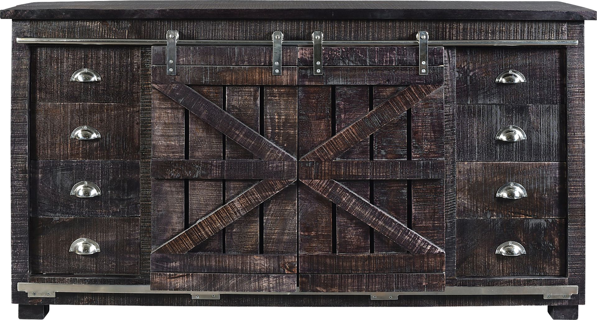 Leroy Square Brown Credenza - Image 2