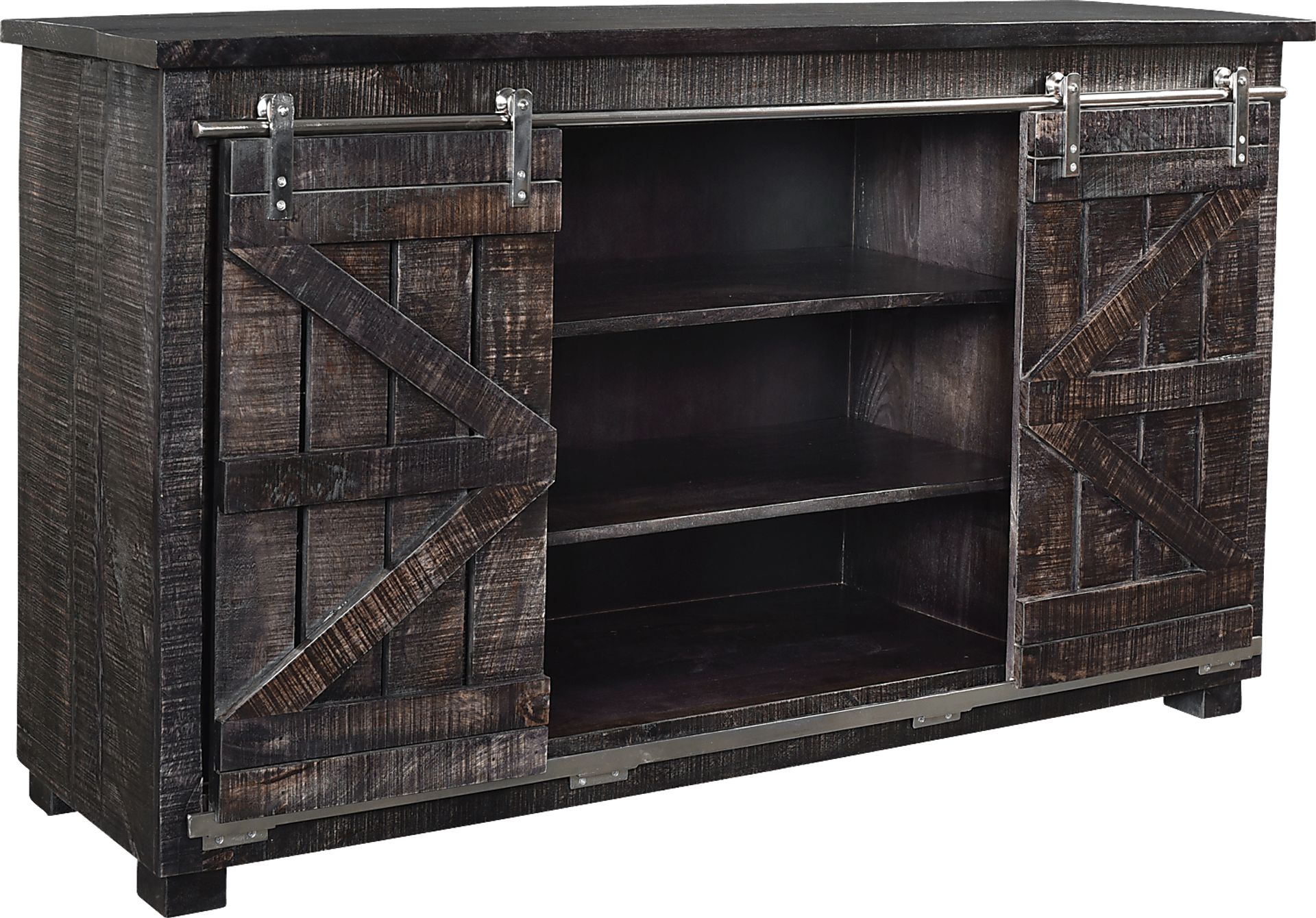 Leroy Square Brown Credenza - Image 3