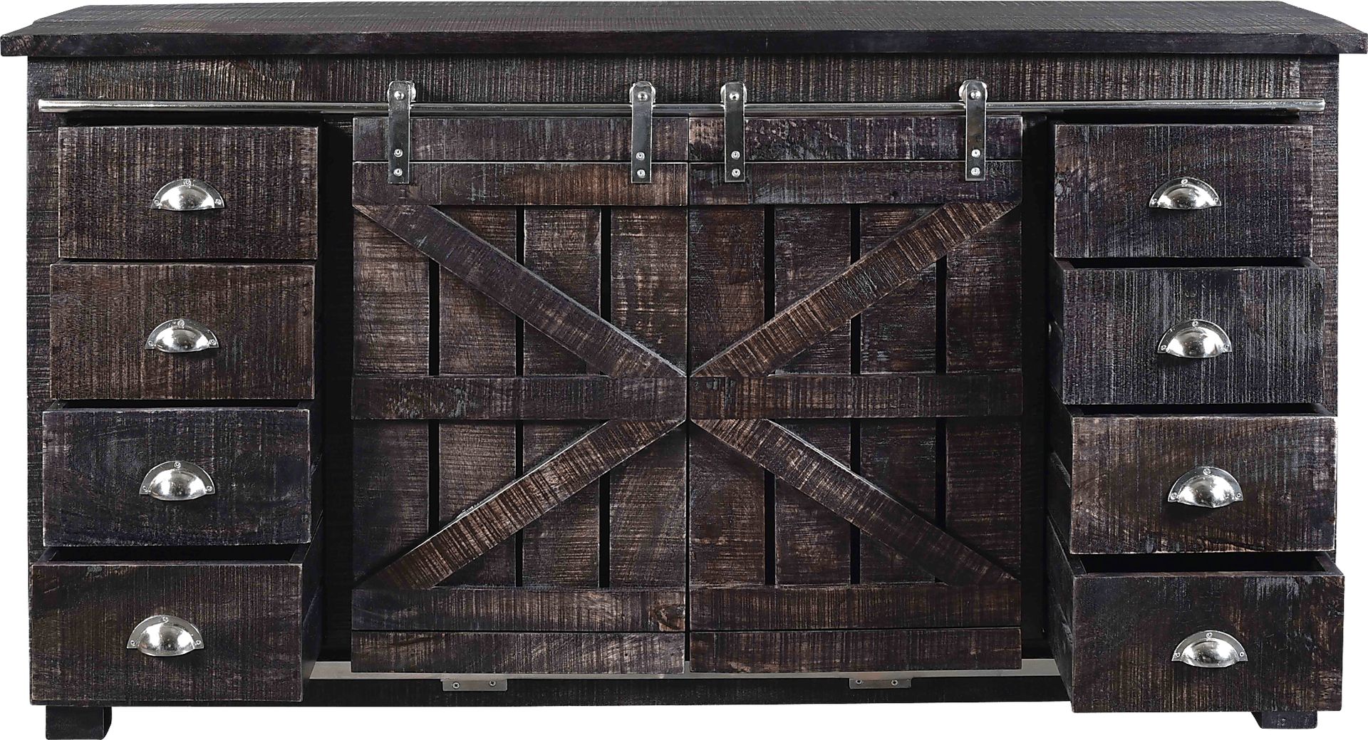 Leroy Square Brown Credenza - Image 5