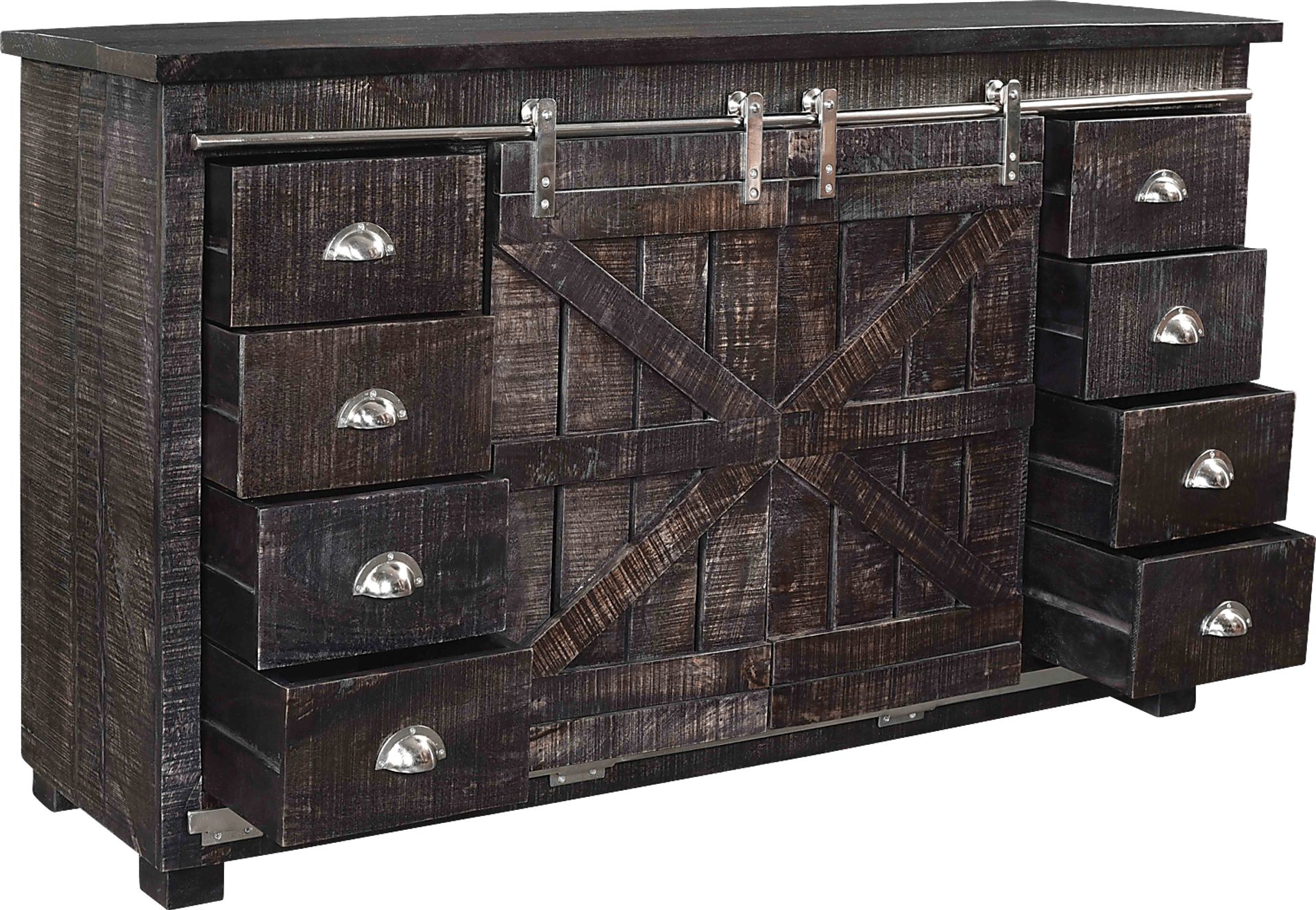 Leroy Square Brown Credenza - Image 7