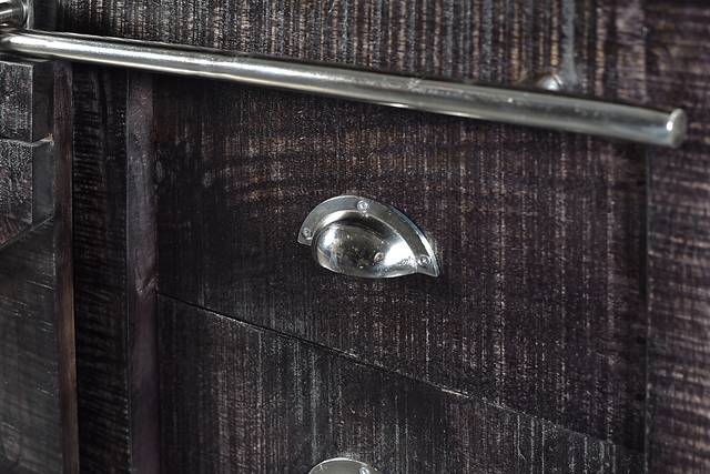 Leroy Square Brown Credenza - Thumbnail - Image 9
