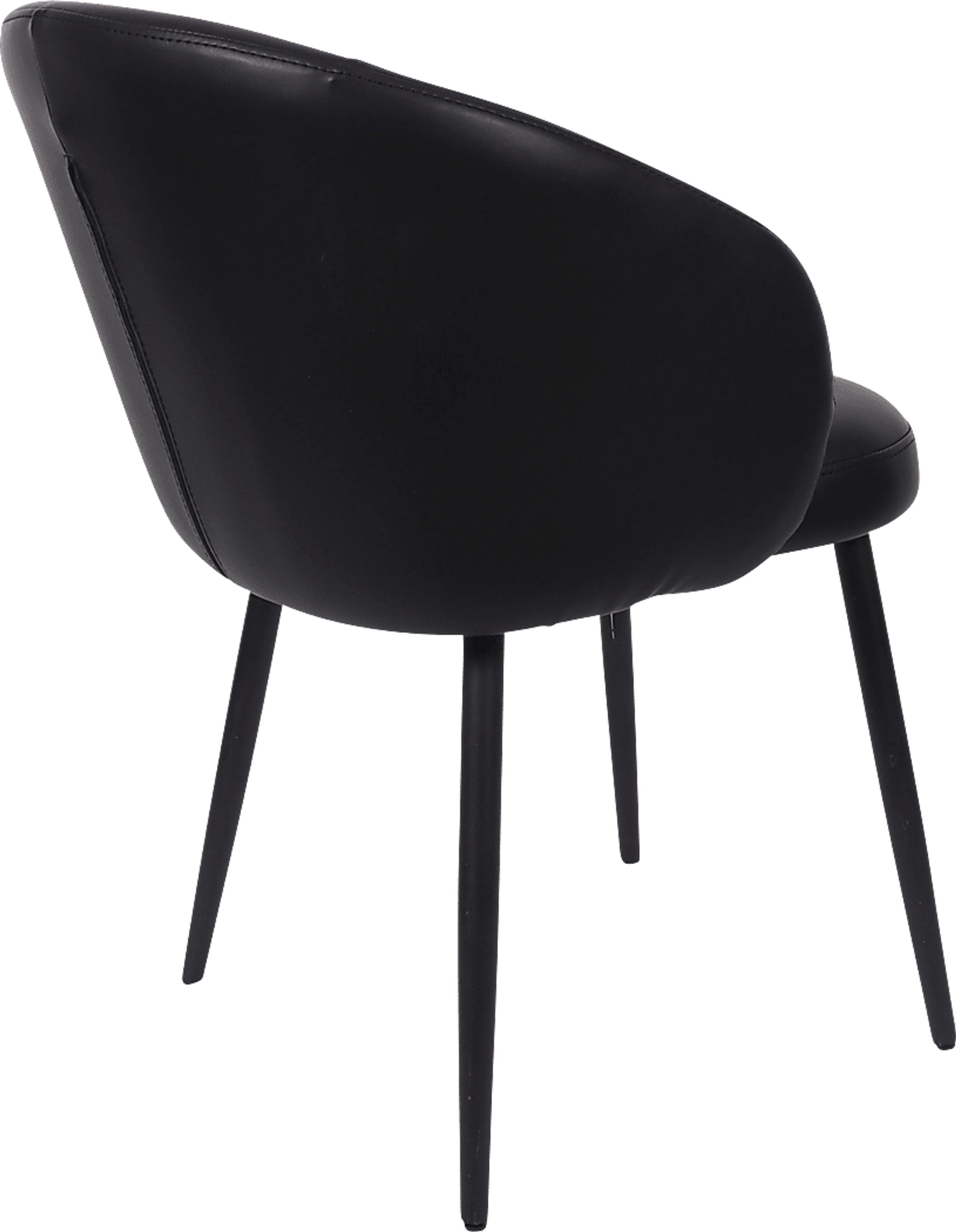 Lesah Black Side Chair, Set of 2 - Image 3