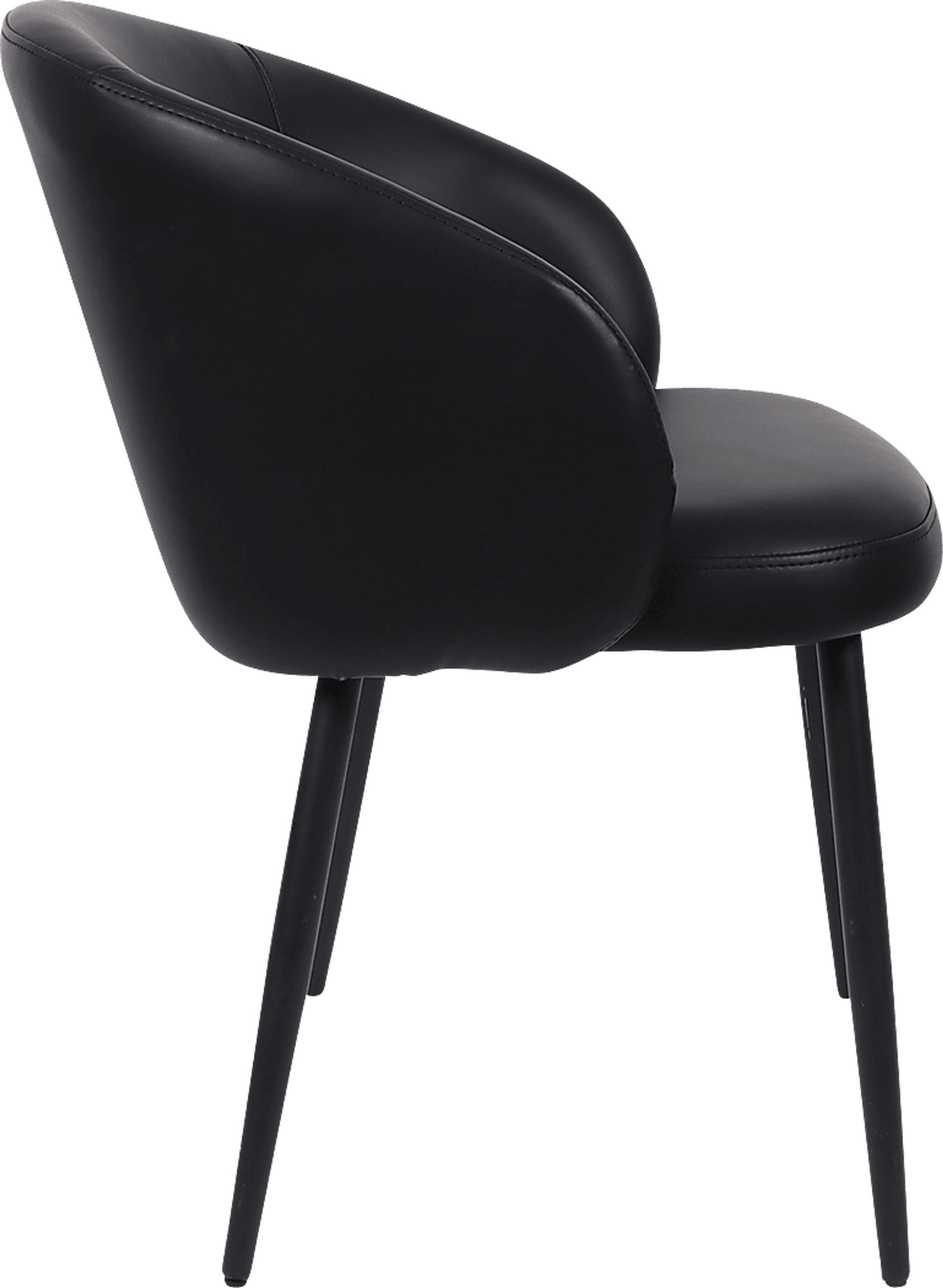 Lesah Black Side Chair, Set of 2 - Image 5