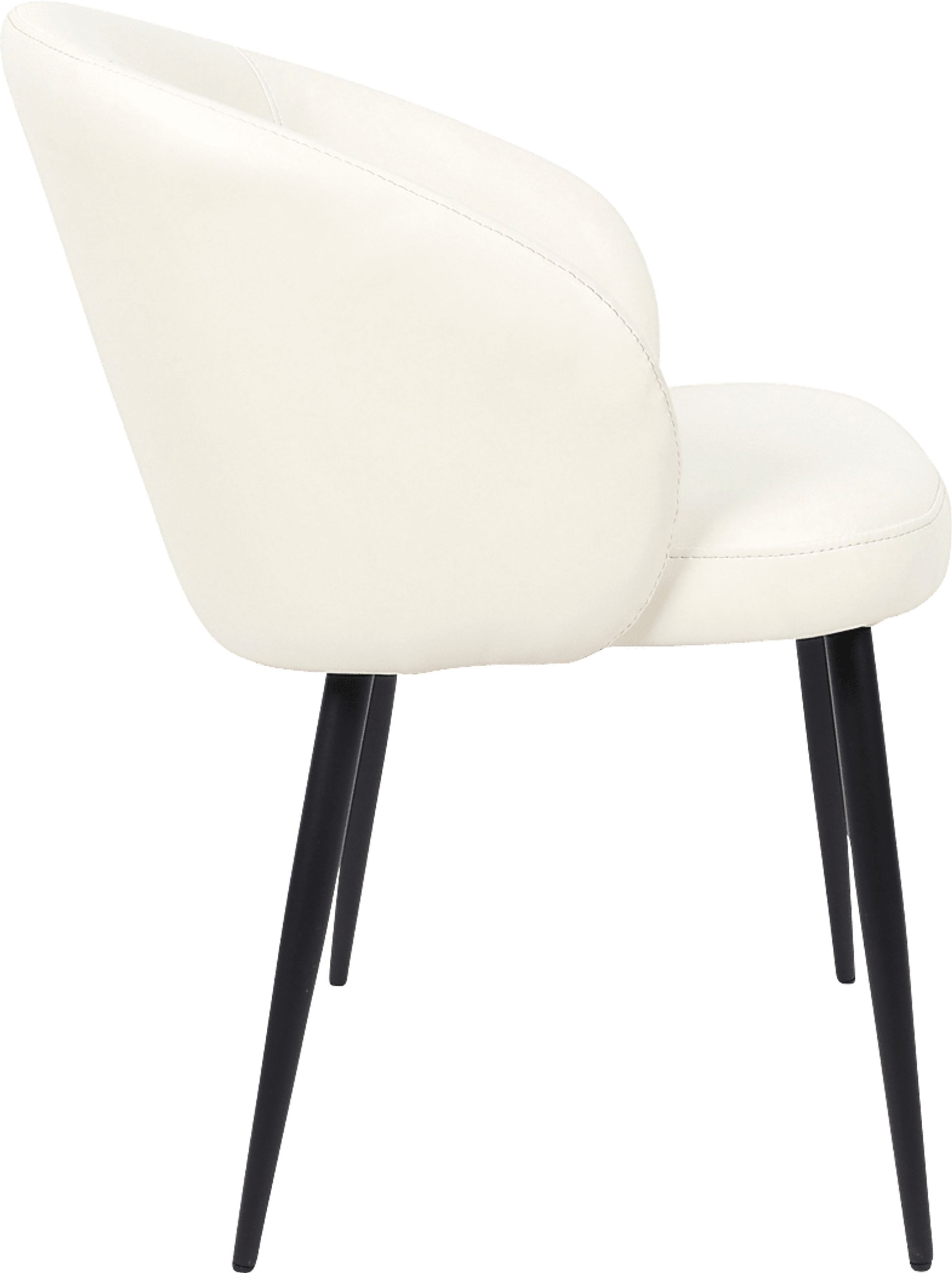 Lesah White Side Chair, Set of 2 - Image 3