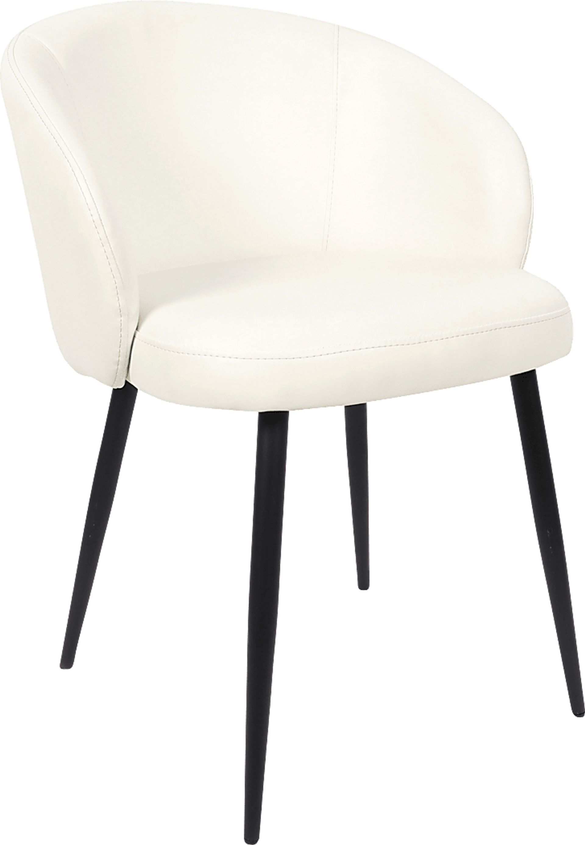 Lesah White Side Chair, Set of 2 - Image 4